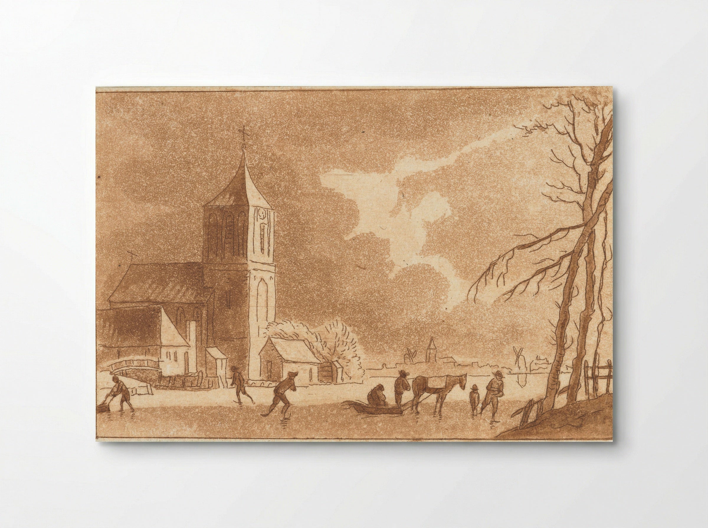 Wintergezicht - Anthonie van den Bos - Poster