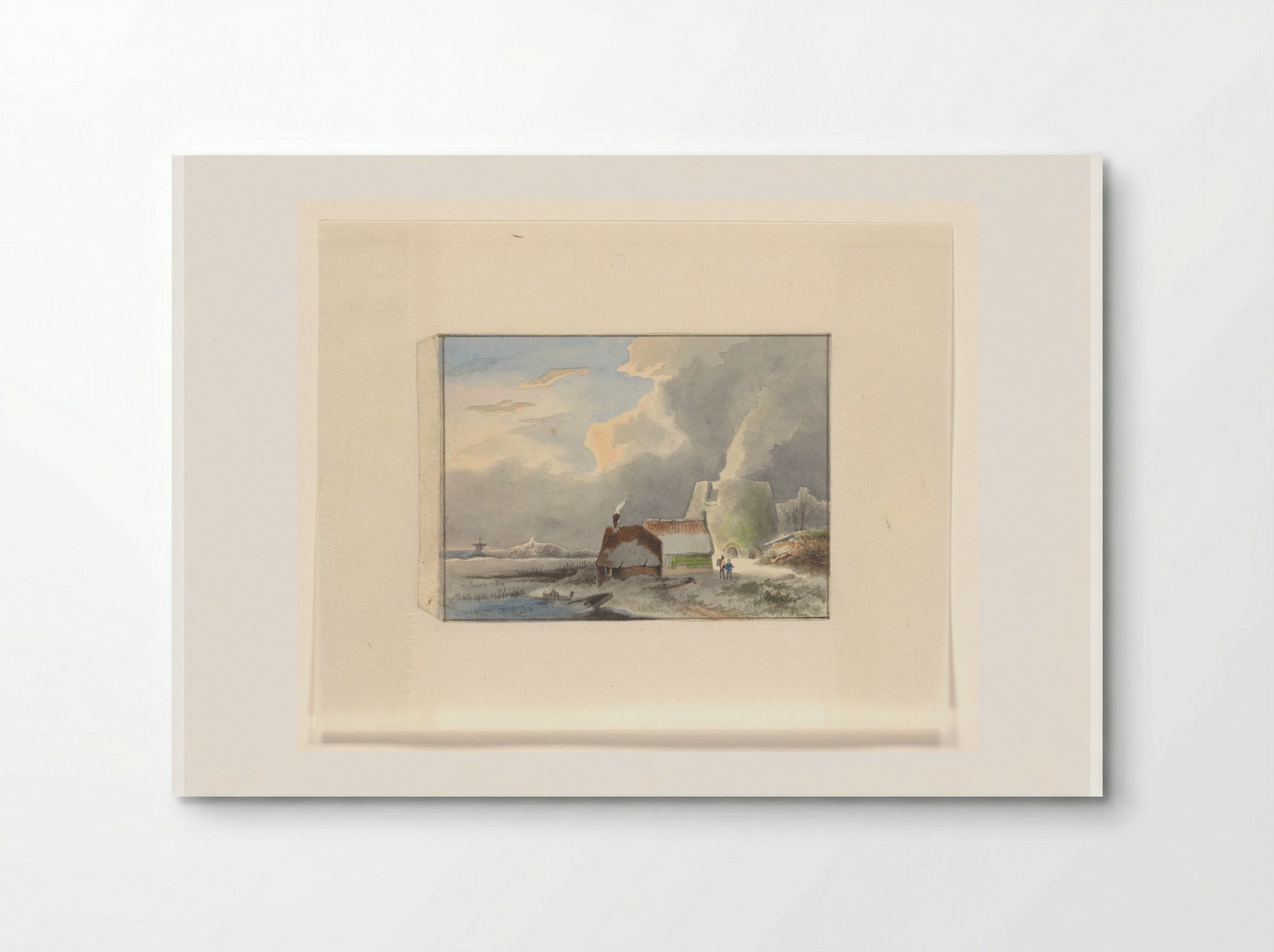 Winterlandschap met kalkoven - Johannes van Reijn - Poster