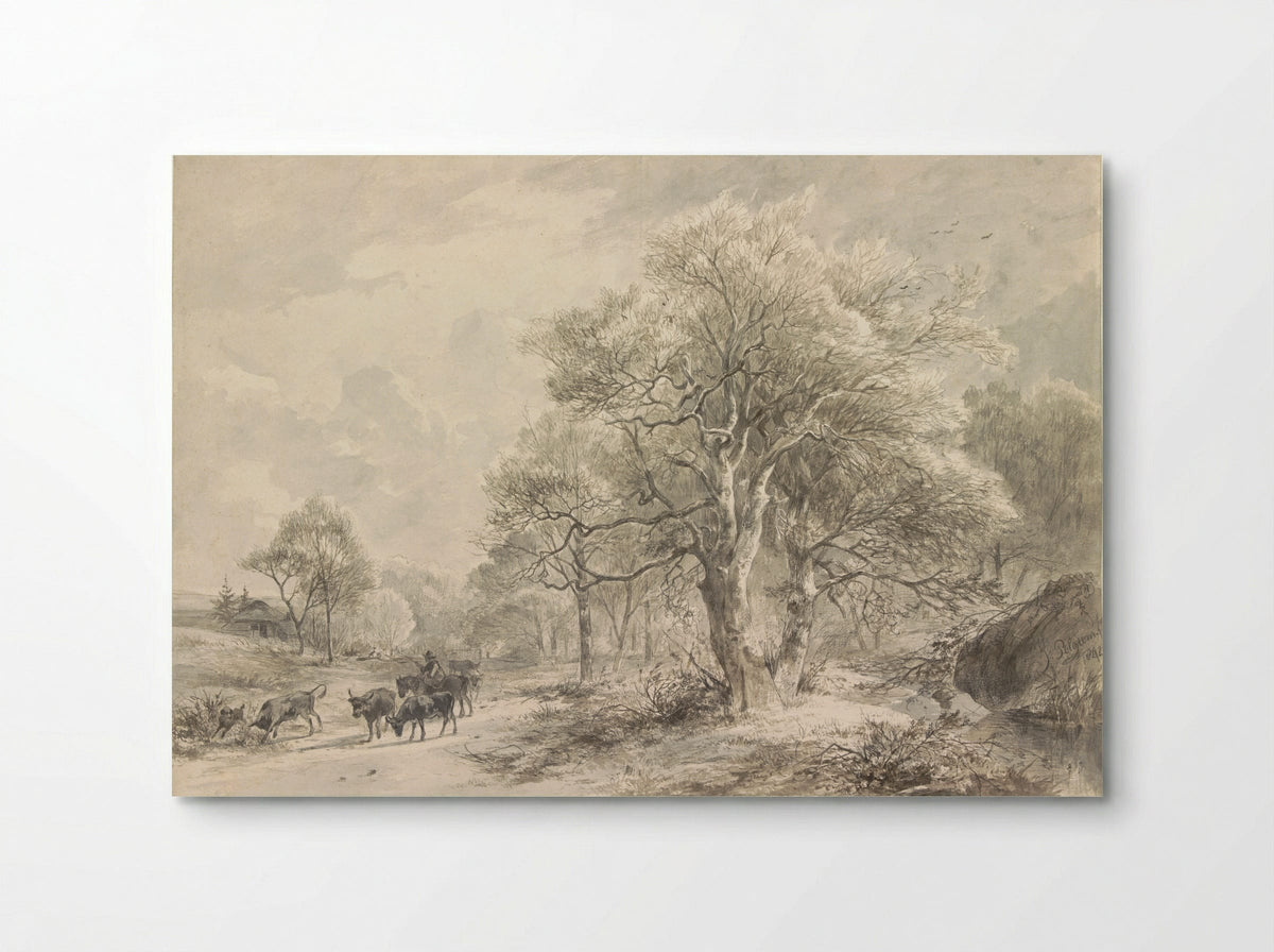 Winterlandschap - Jacobus Pelgrom - Poster
