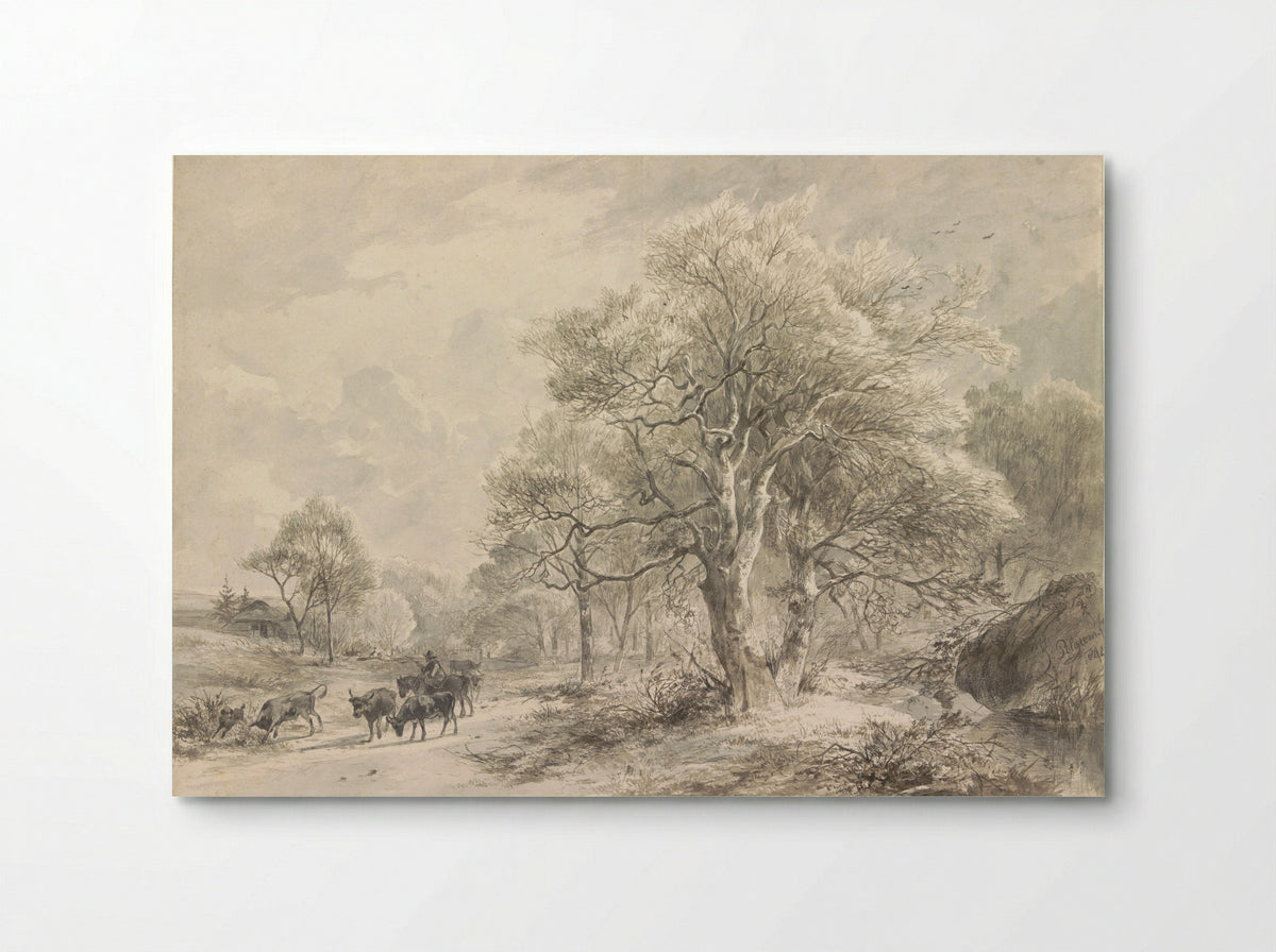 Winterlandschap - Jacobus Pelgrom - Poster