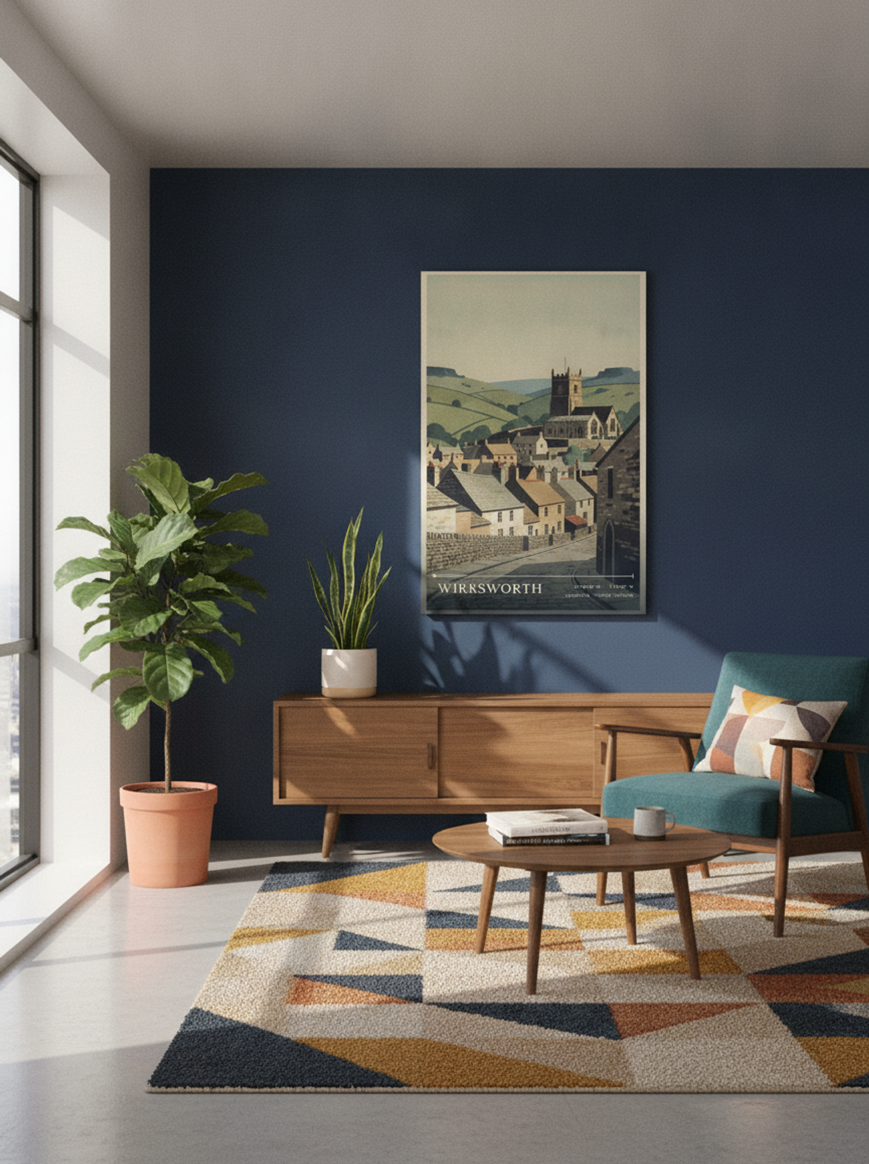 Wirksworth Derbyshire United Kingdom Travel Poster - Lifestyle