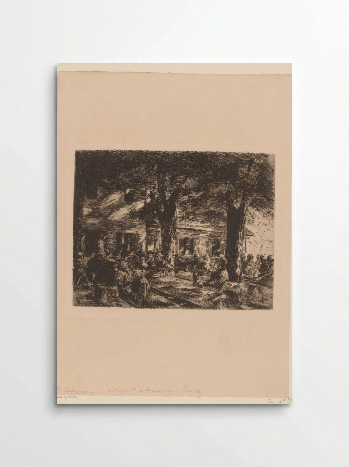 Wirtshausgarten in Rosenheim - Max Liebermann - Poster