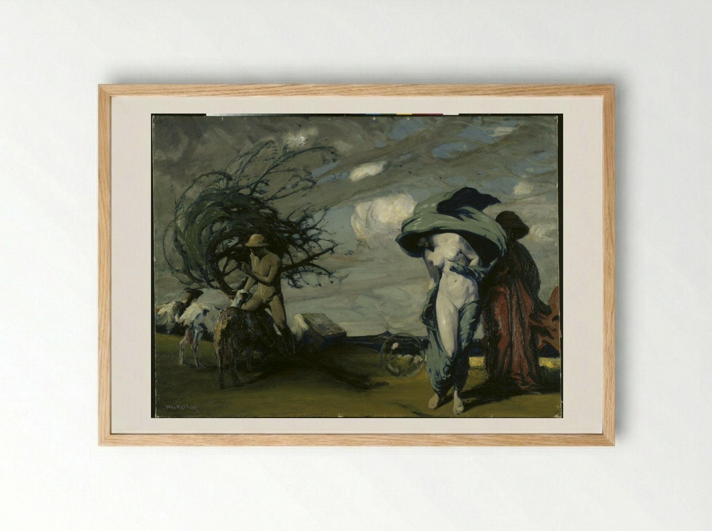 Wisdom and Destiny - Henry Keller - Framed Print Wood