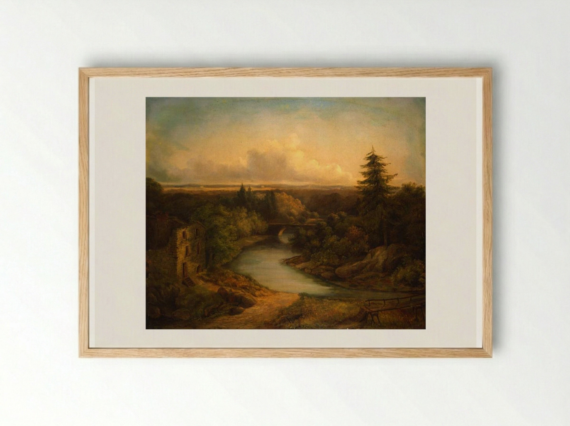 Wissahickon Creek - Thomas Sully - Framed Print Wood