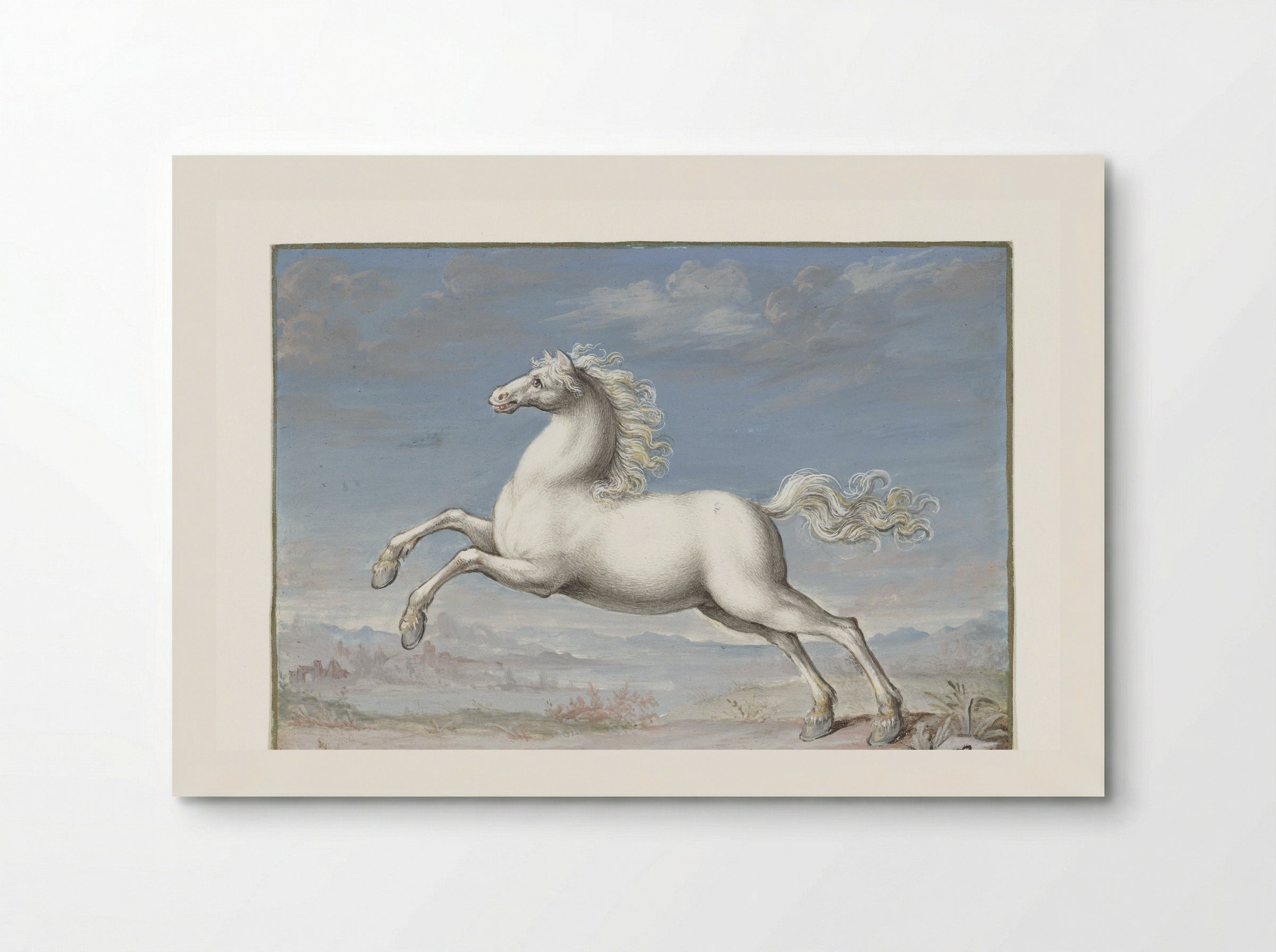 Wit paard (White Horse) - Joris Hoefnagel - Poster