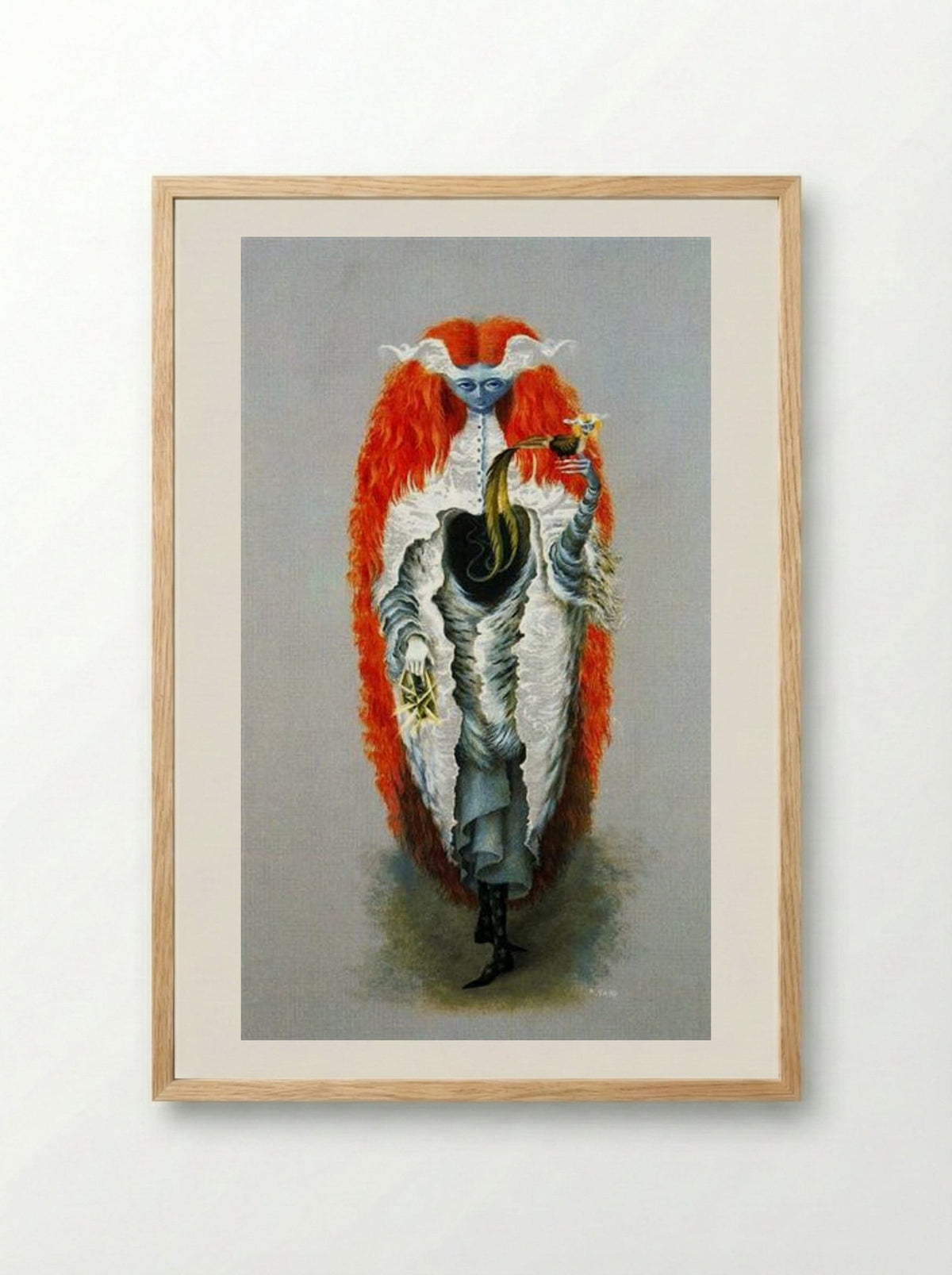 Witch Going to the Sabbath - Remedios Varo - Framed Print Wood