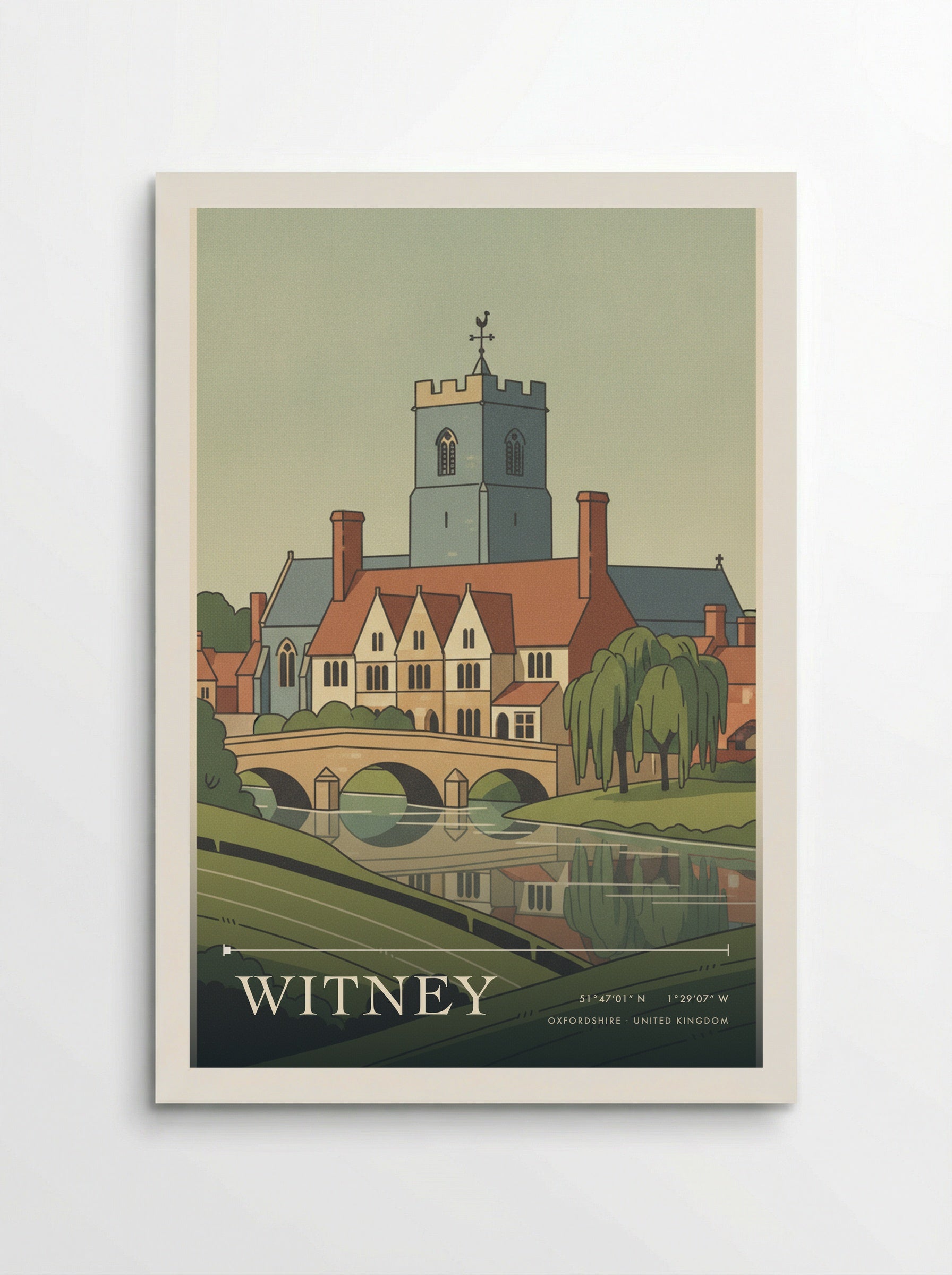 Witney Oxfordshire United Kingdom Travel Poster - Poster
