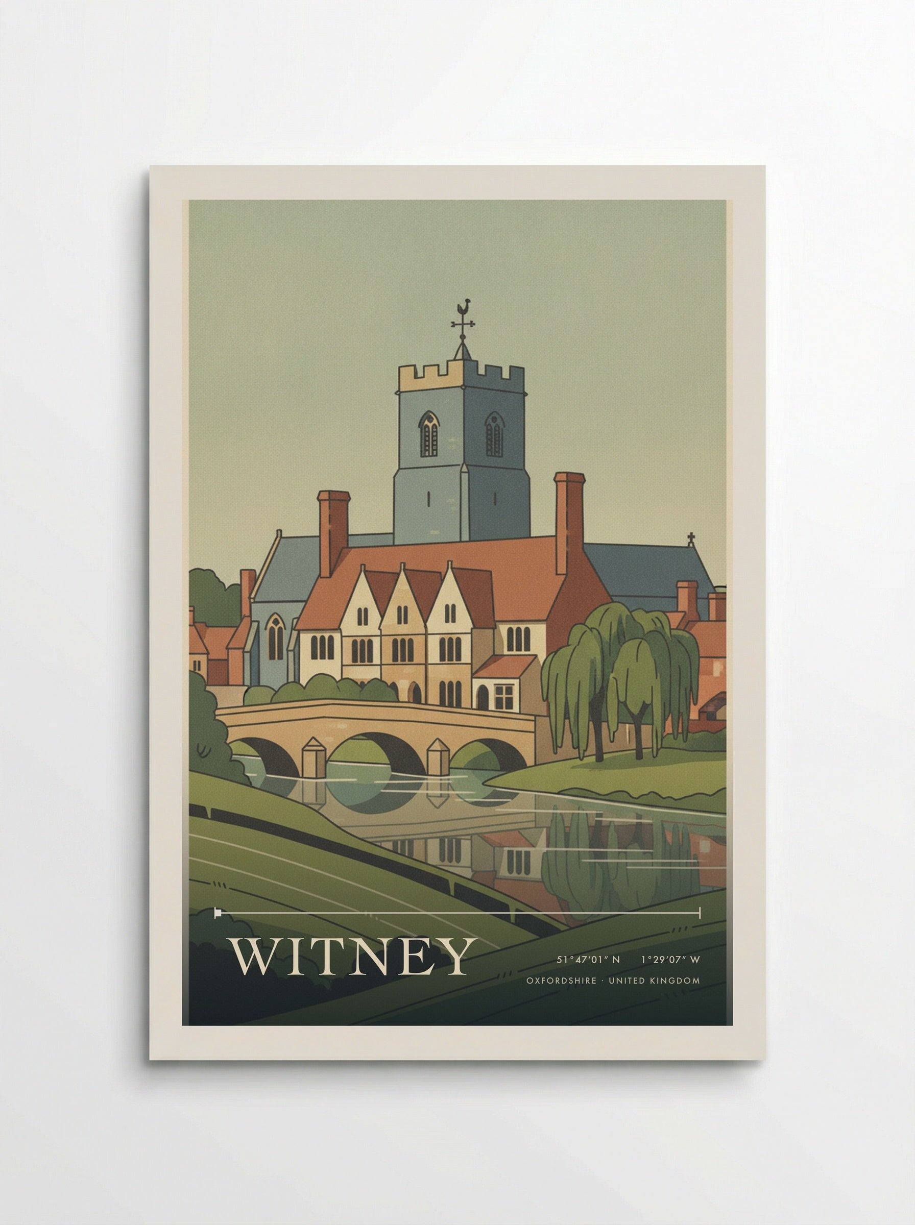 Witney Oxfordshire United Kingdom Travel Poster - Poster