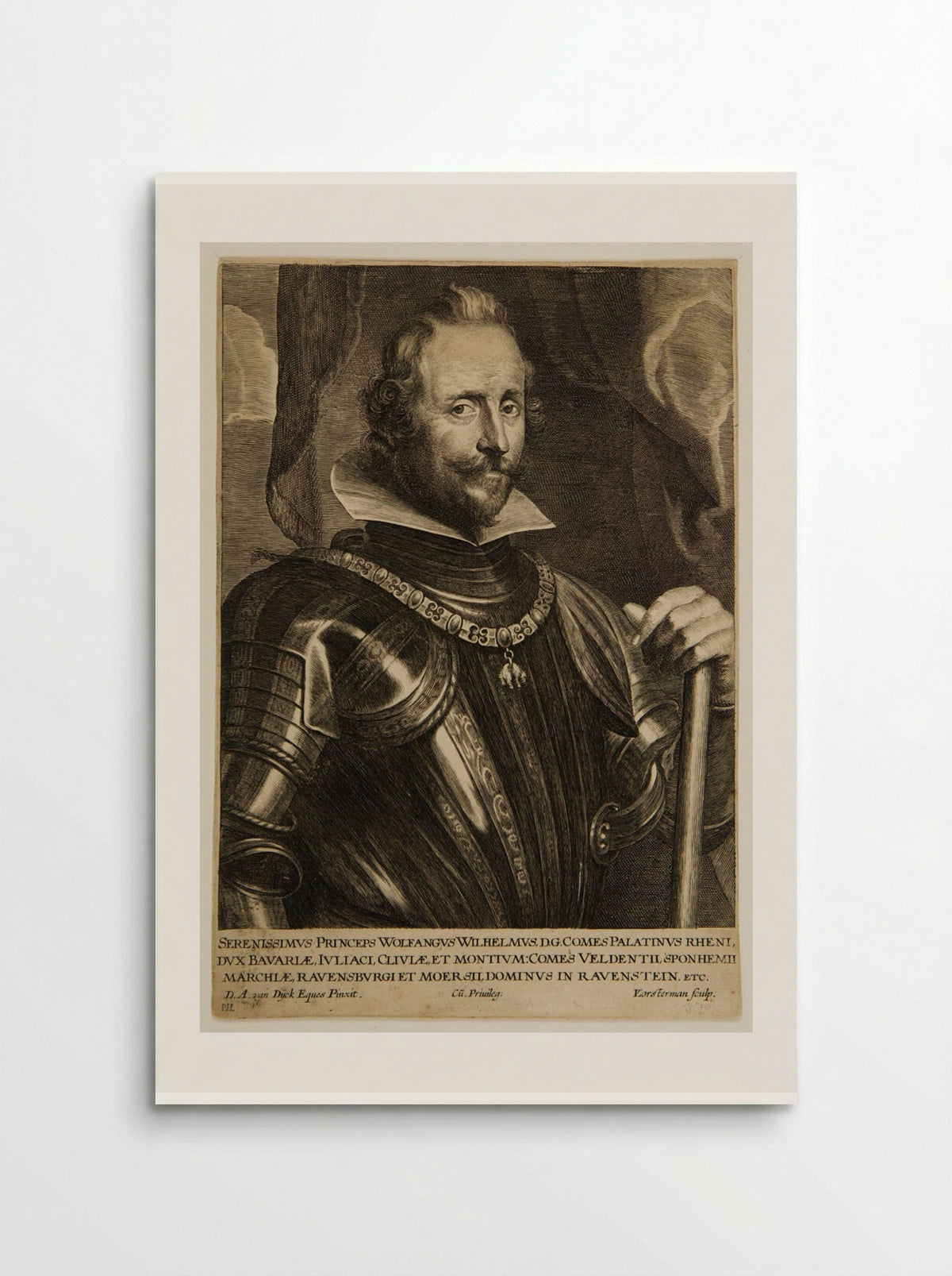 Wolfgang Wilhelm, Count Palatine of the Rhine - Lucas Vorsterman I - Poster