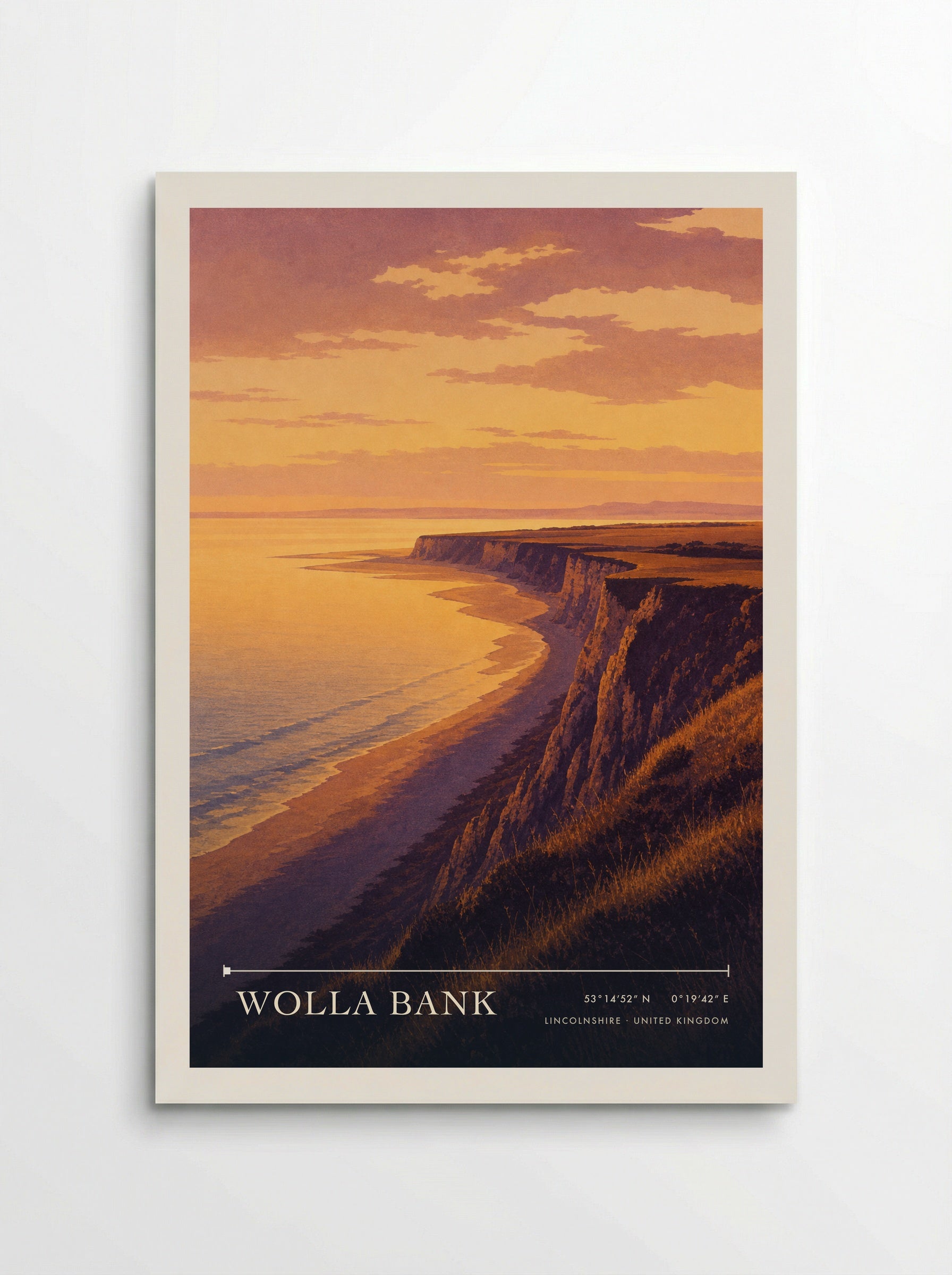 Wolla Bank Lincolnshire United Kingdom Travel Poster - Poster