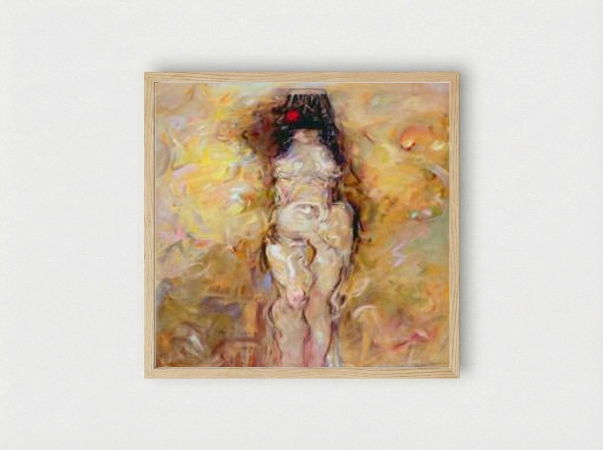 Woman Artist, Nude, Standing - Dorothea Tanning - Framed Print Wood