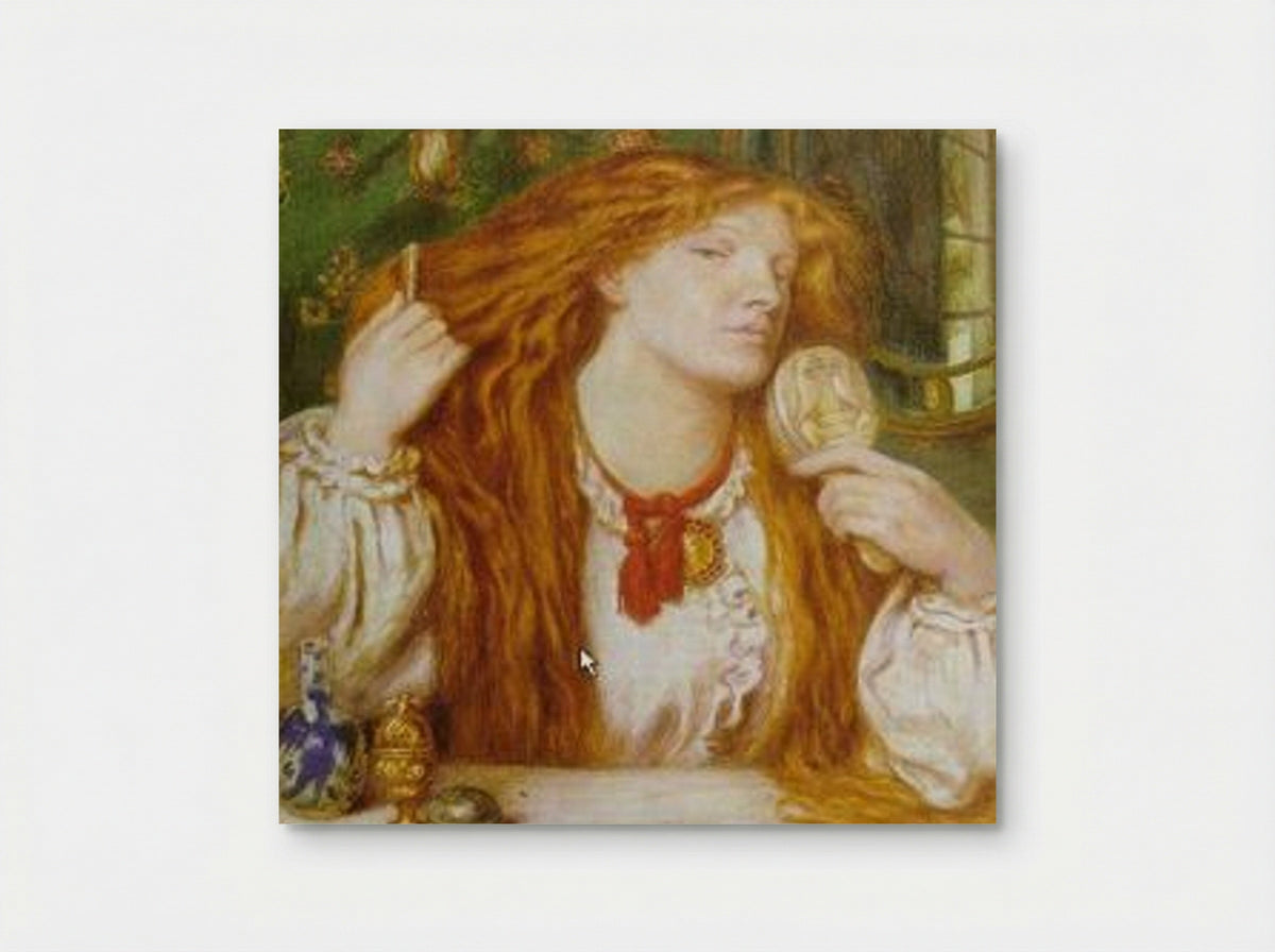 Woman Combing Her Hair - Dante Gabriel Rossetti - Poster