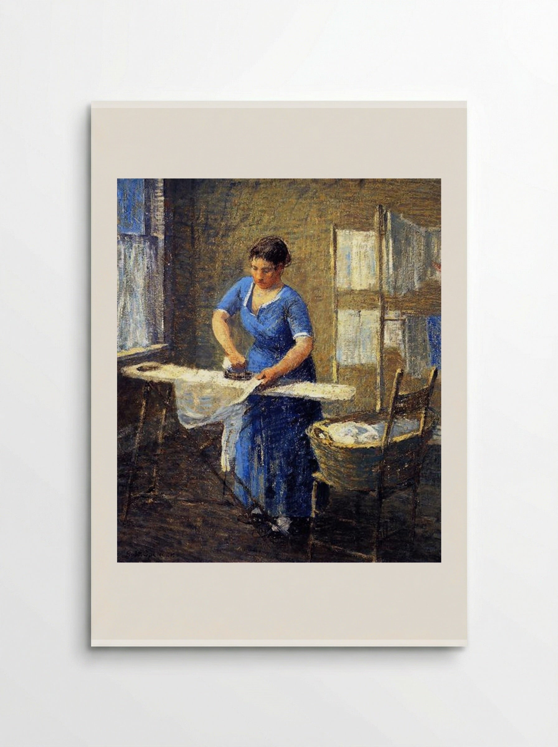 Woman Ironing - Robert Spencer - Poster