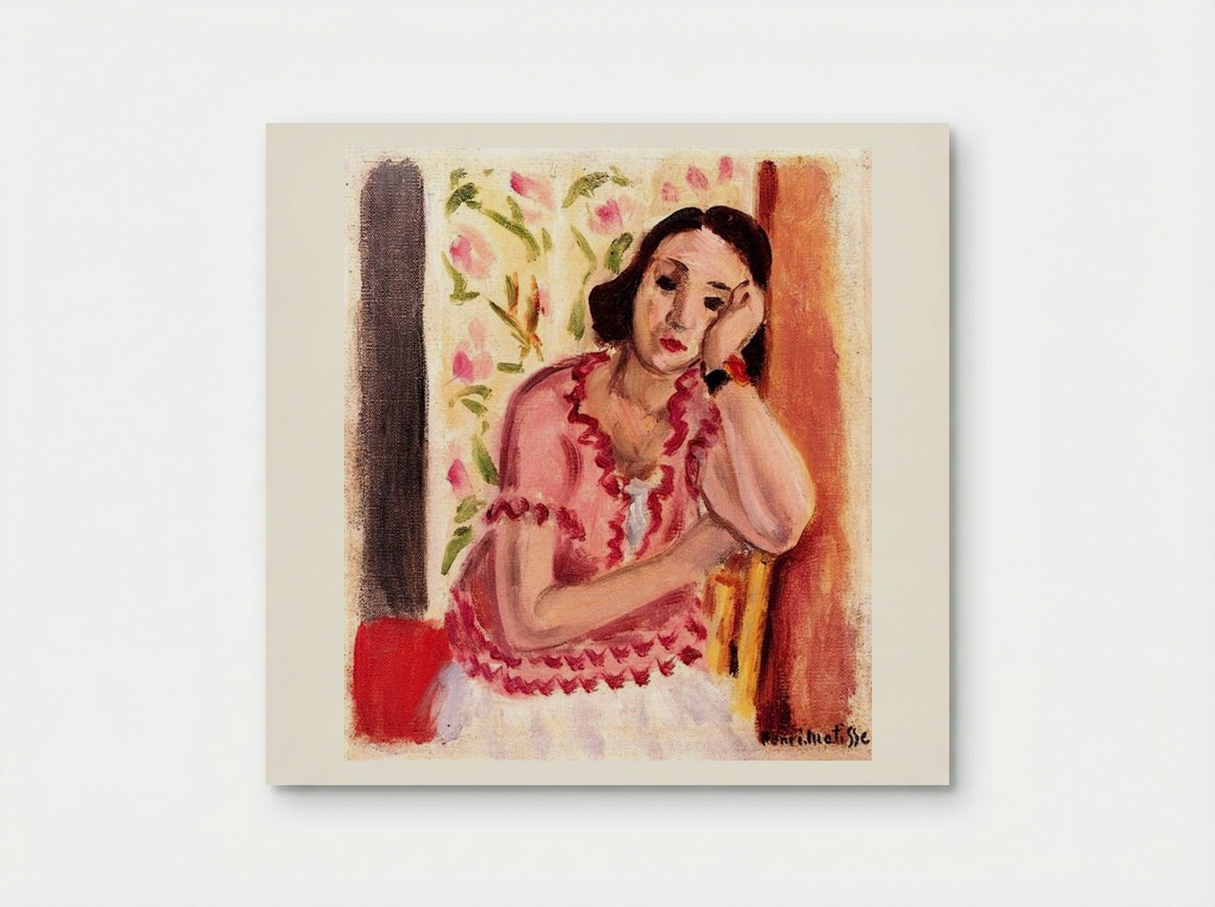 Woman Leaning on Her Elbow - Henri Matisse - Poster
