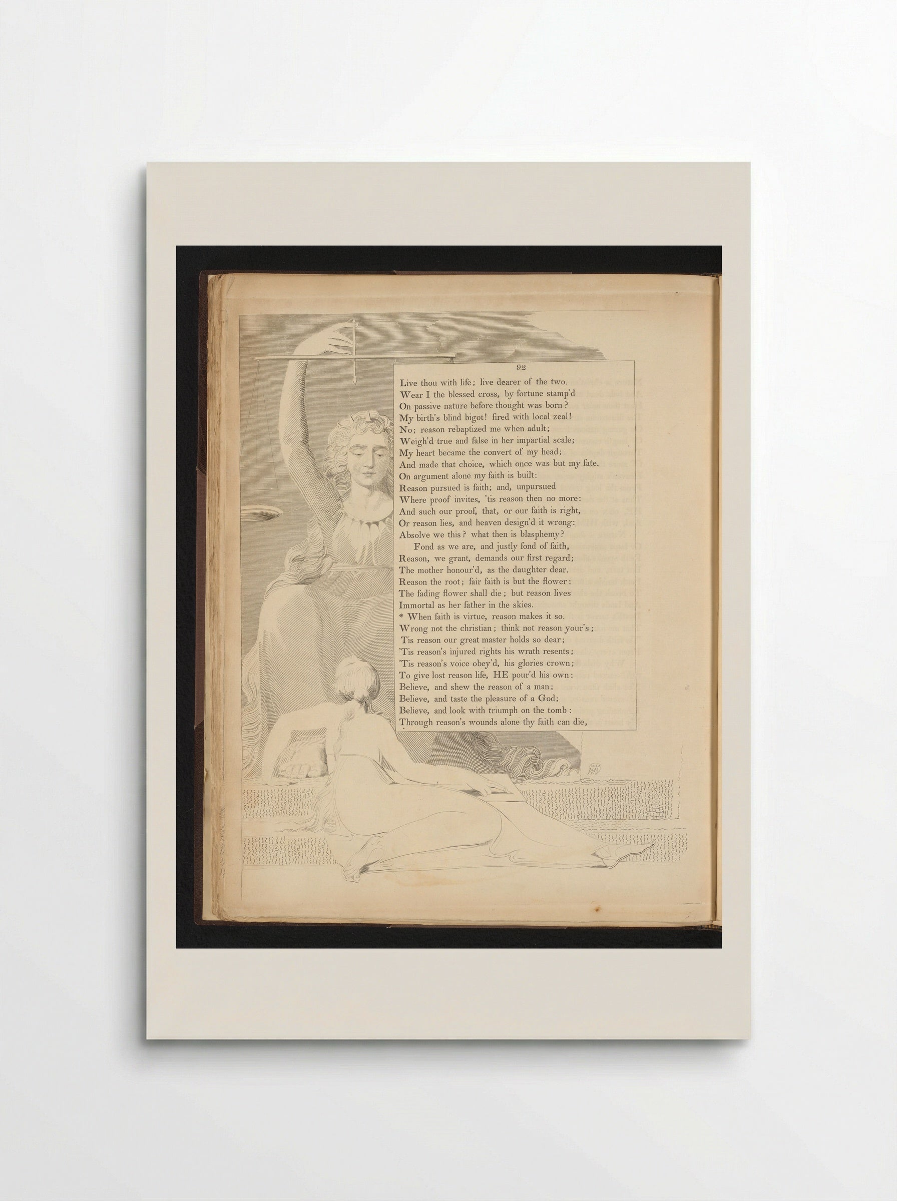 Woman Observing the Personification of Justice - Edward Young - Poster