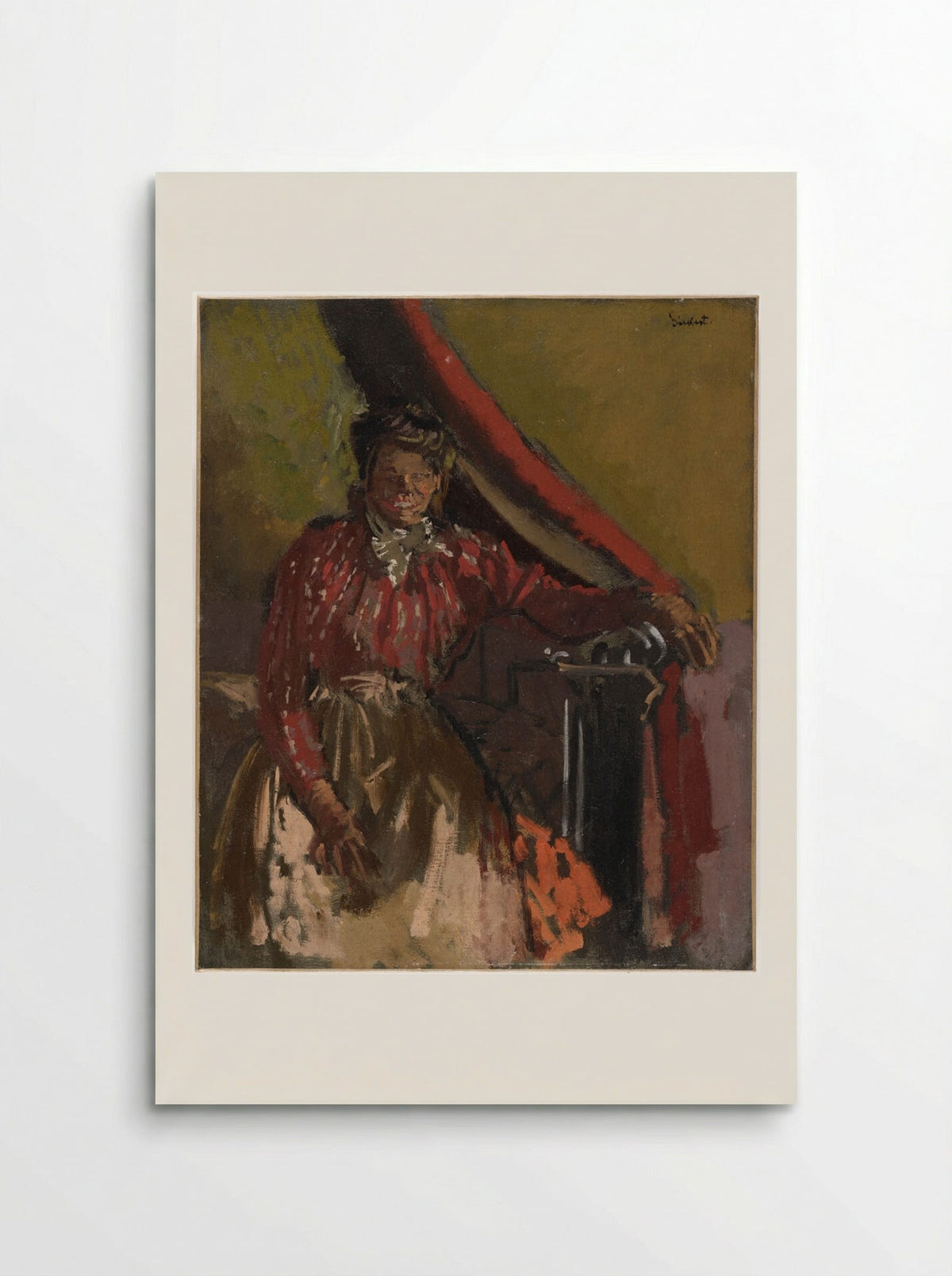 Woman Seated on a Bed - Walter Sickert - Poster