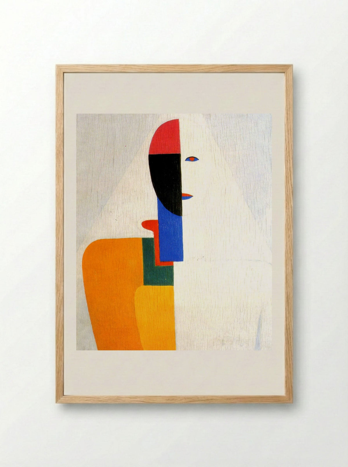 Woman Torso - Kazimir Malevich - Framed Print Wood