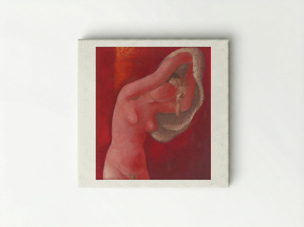 Woman Undressing - Mikuláš Galanda - Canvas