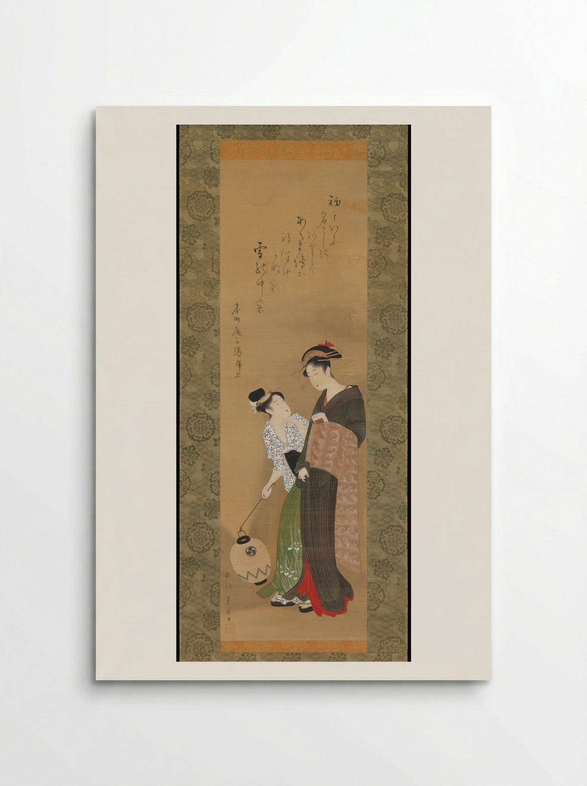Woman and Attendant - Utagawa Toyokuni I - Poster