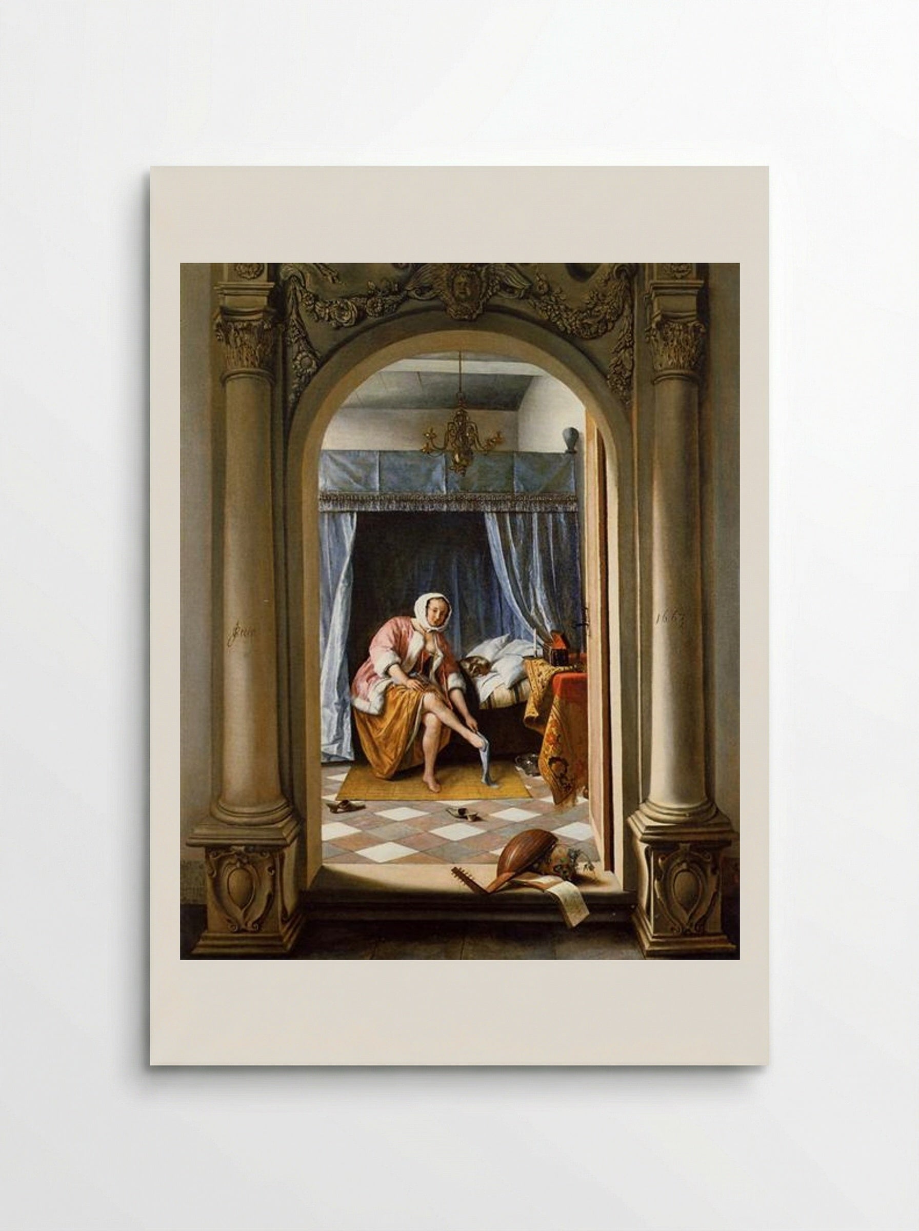 Woman at Her Toilet - Jan Steen - Poster