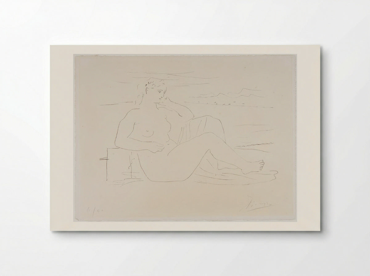 Woman beside the Sea - Pablo Picasso - Poster