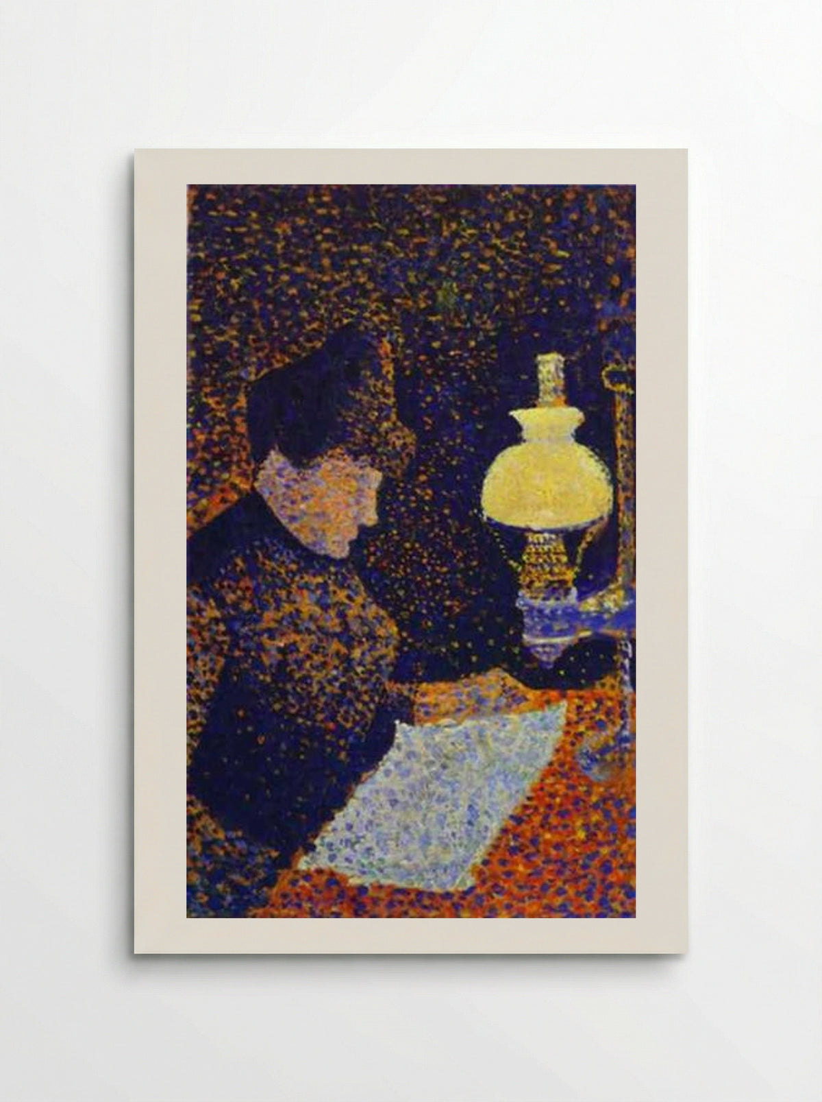 Woman by a Lamp - Paul Signac - Poster