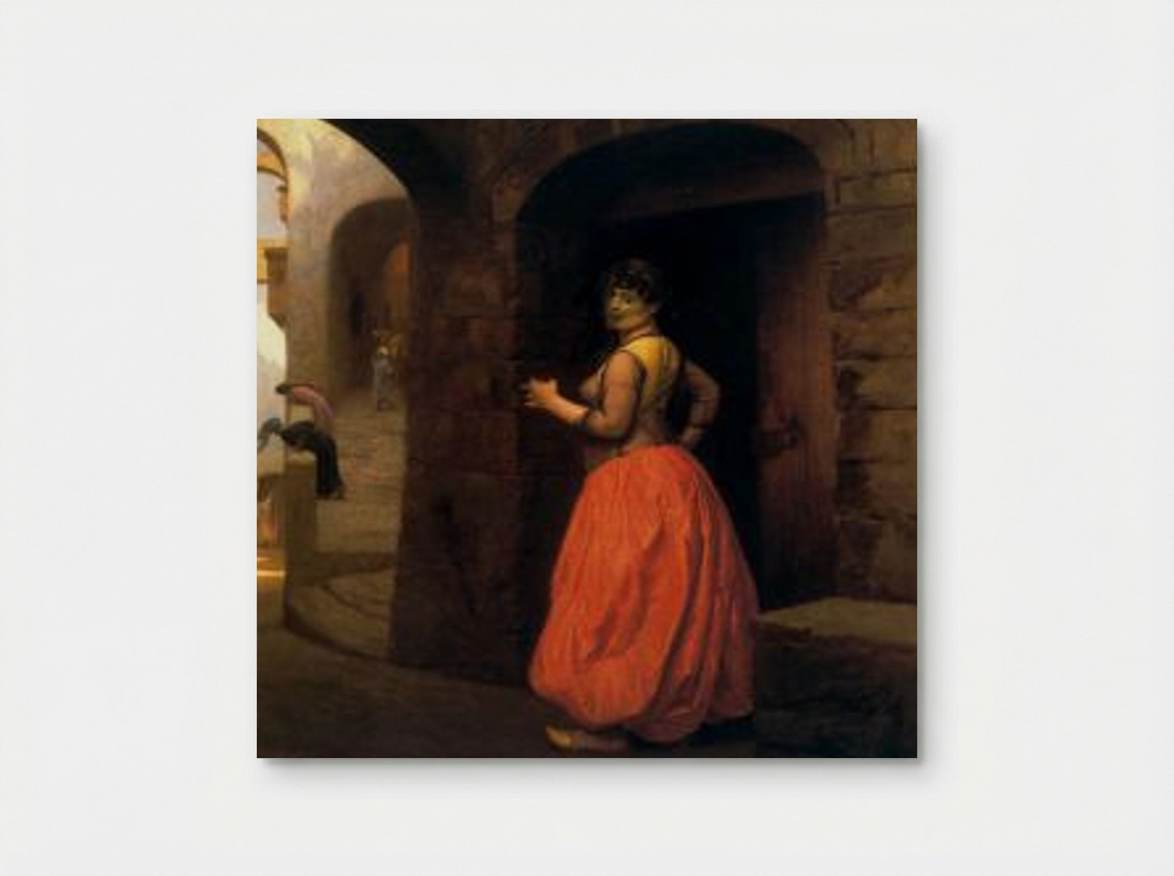 Woman from Cairo Smoking a Cigarette - Jean-Léon Gérôme - Poster