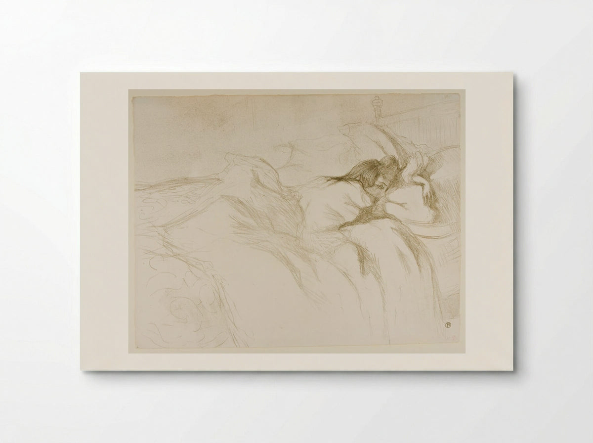 Woman in Bed, Waking - Henri de Toulouse-Lautrec - Poster