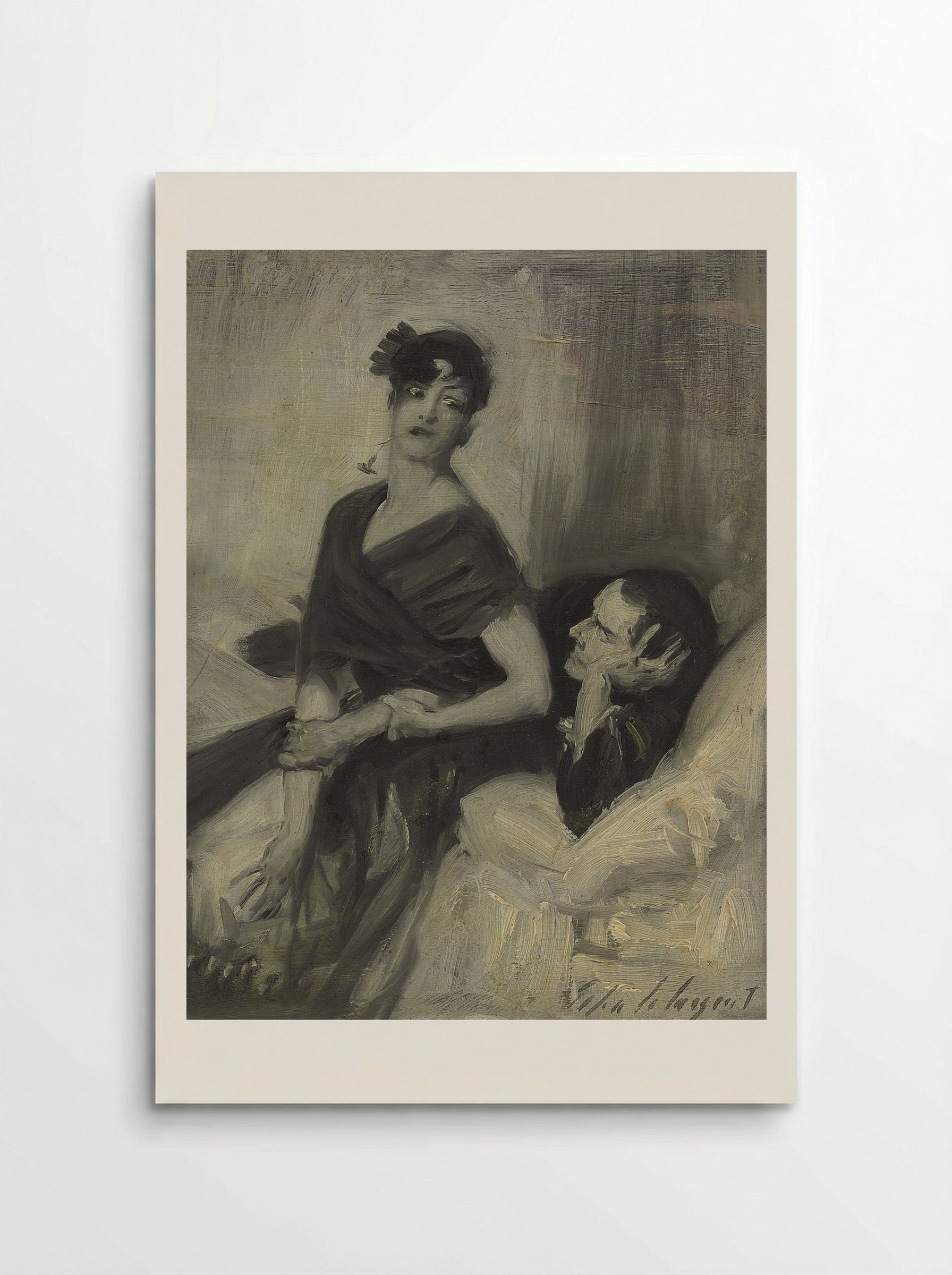 Woman in Bed - John Singer Sargent - Poster