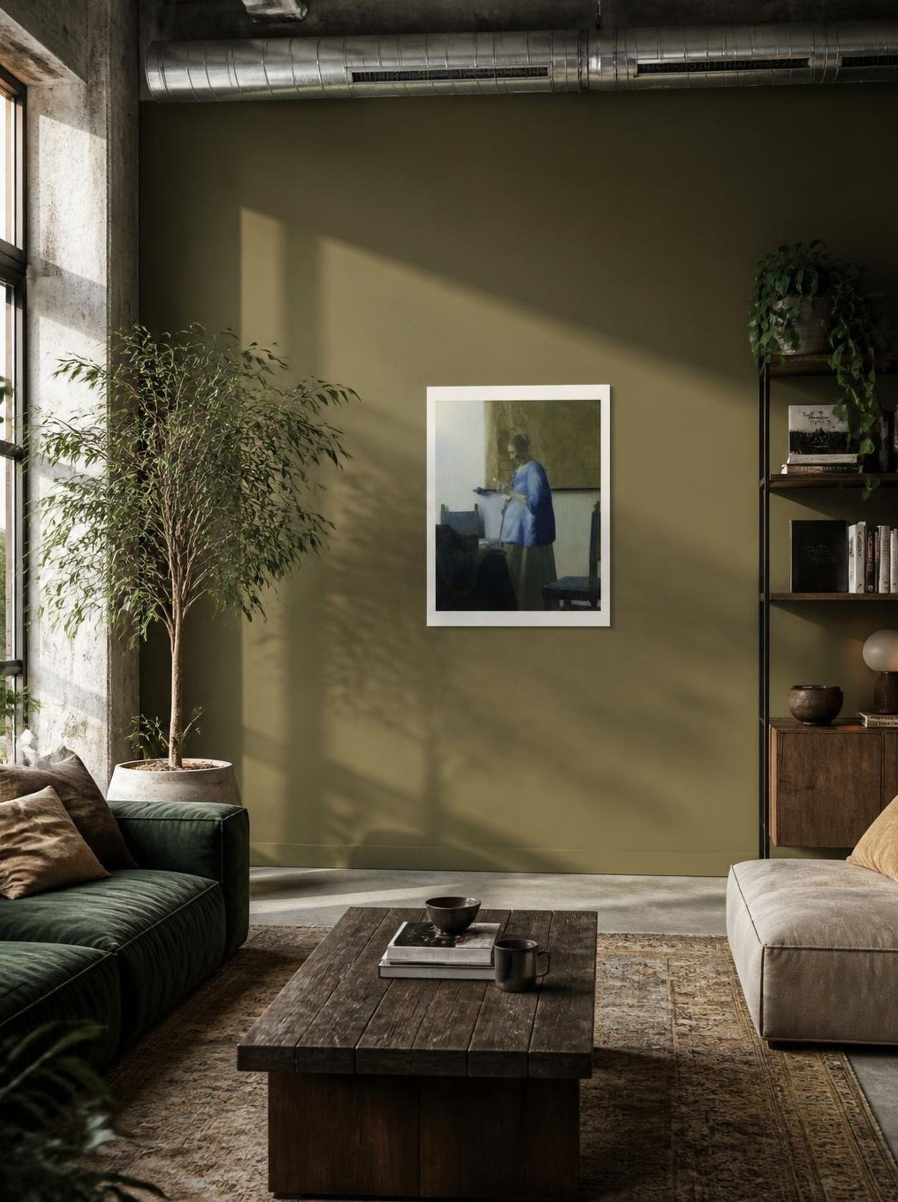 Woman in Blue Reading a Letter - Johannes Vermeer - Lifestyle