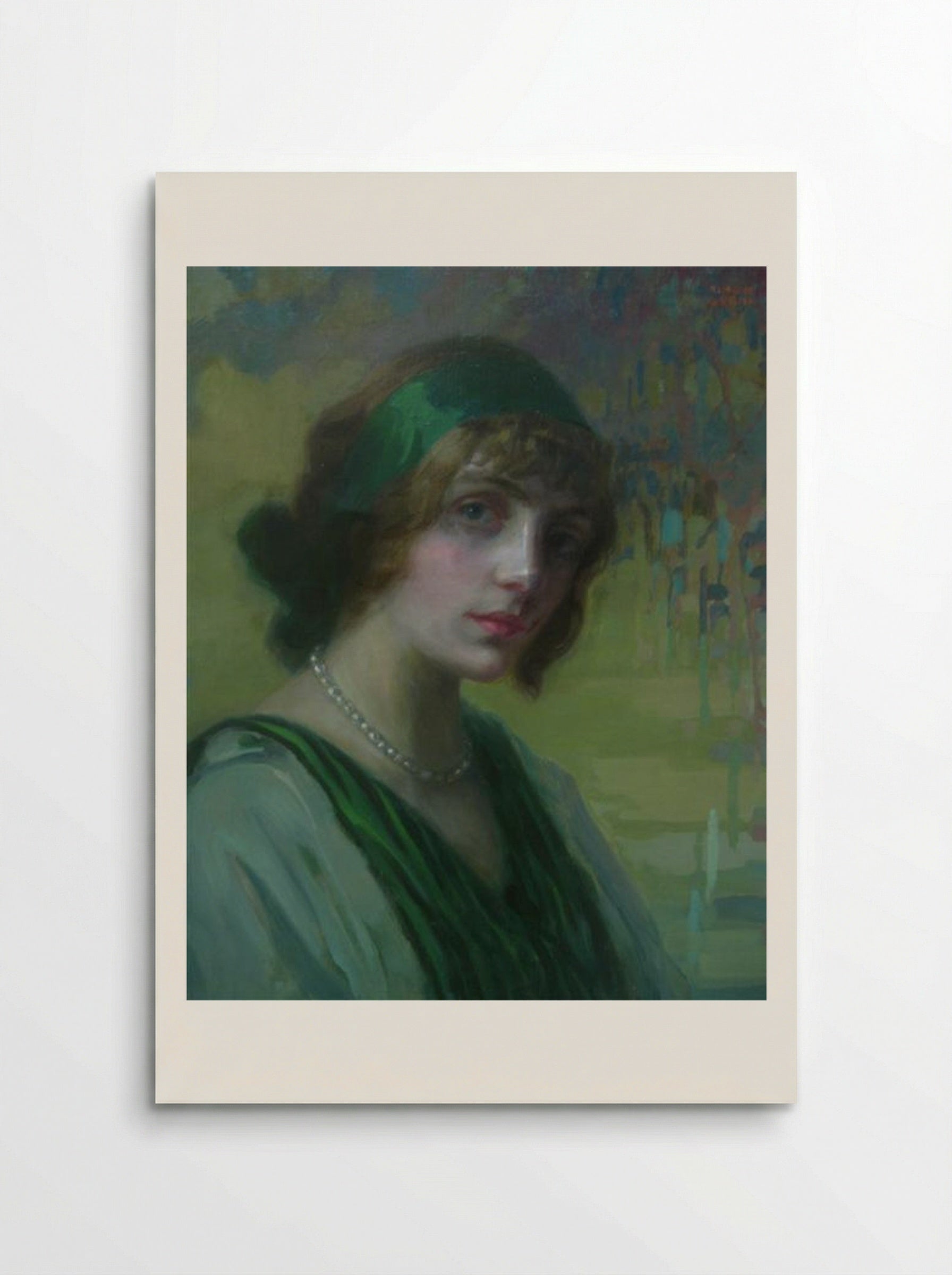 Woman in Green - Kimon Loghi - Poster