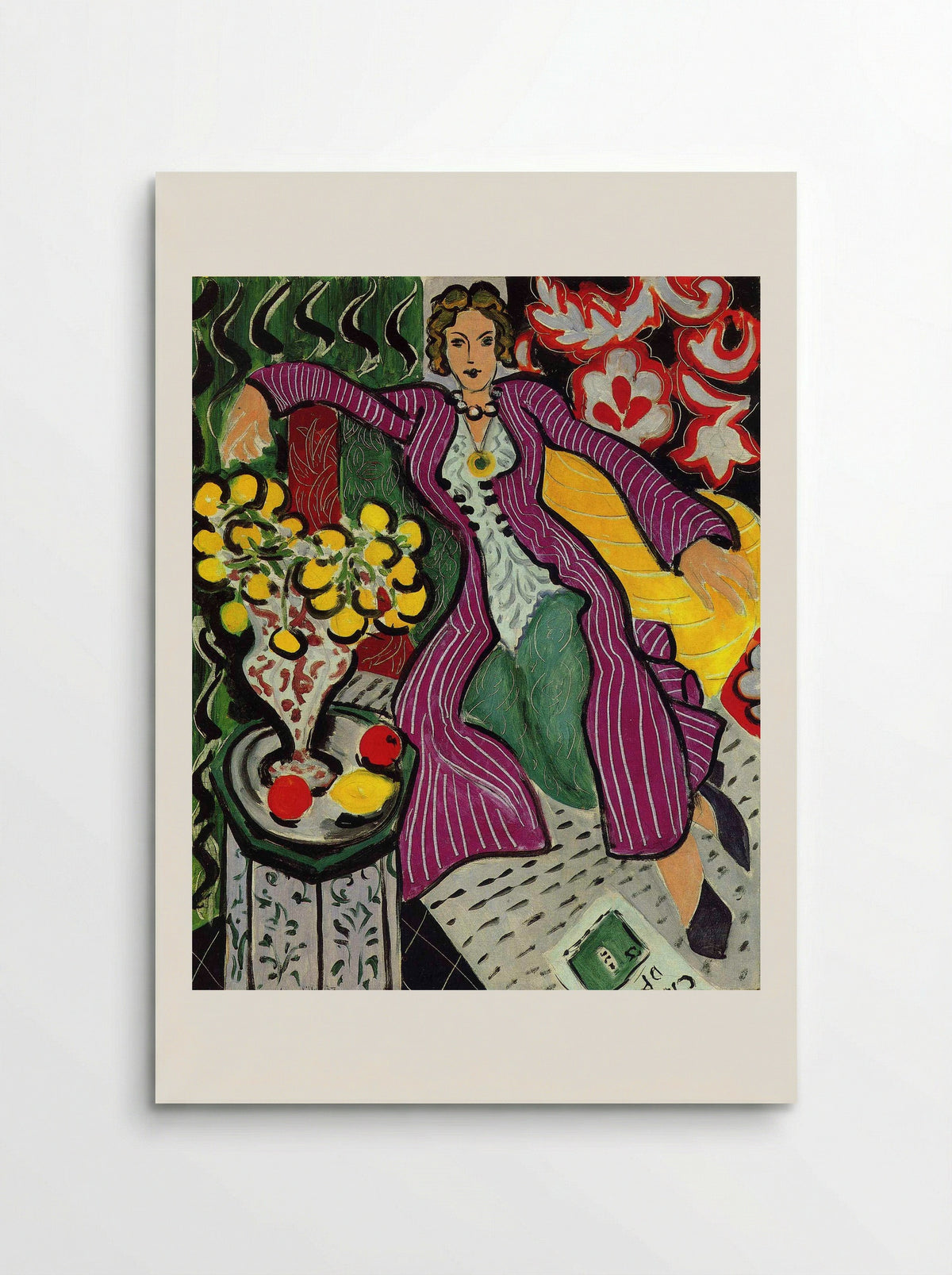 Woman in a Purple Coat - Henri Matisse - Poster