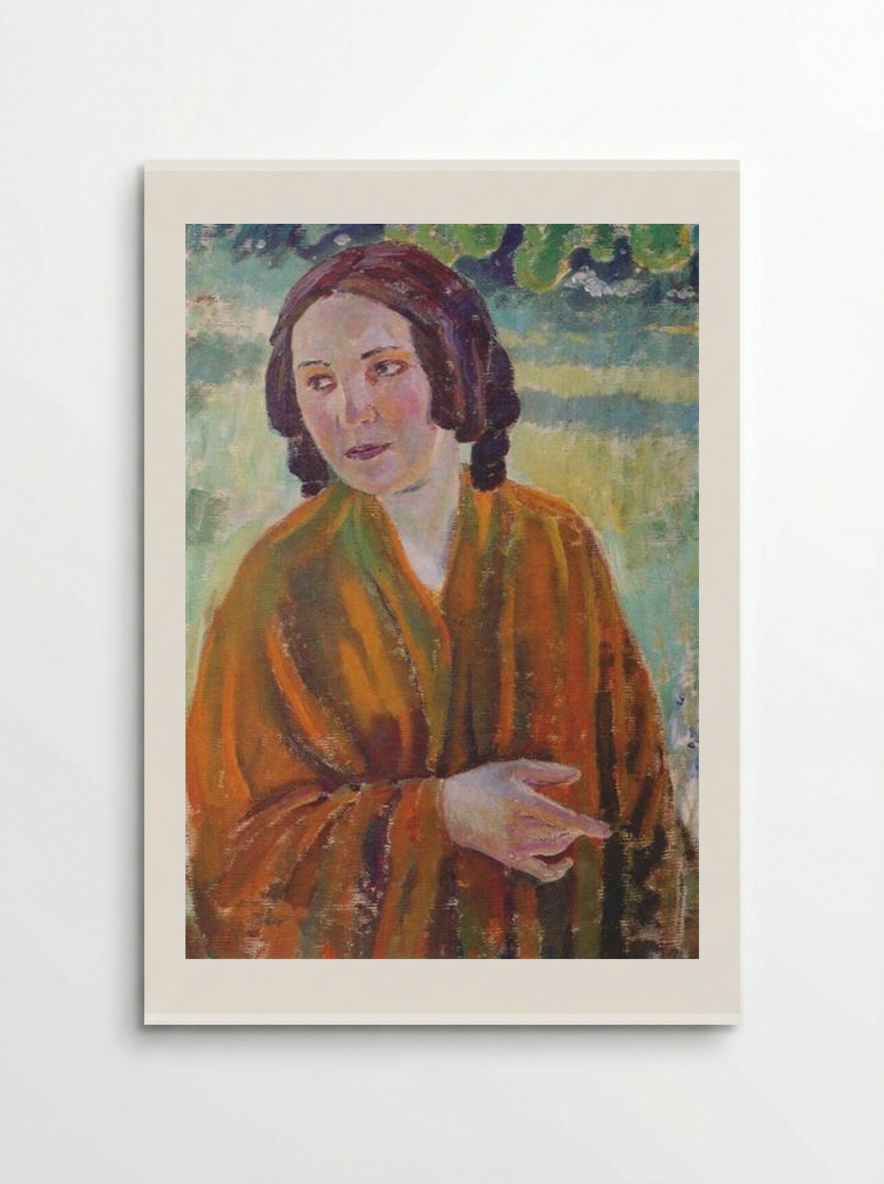 Woman in a Yellow Shawl - Victor Borisov-Musatov - Poster