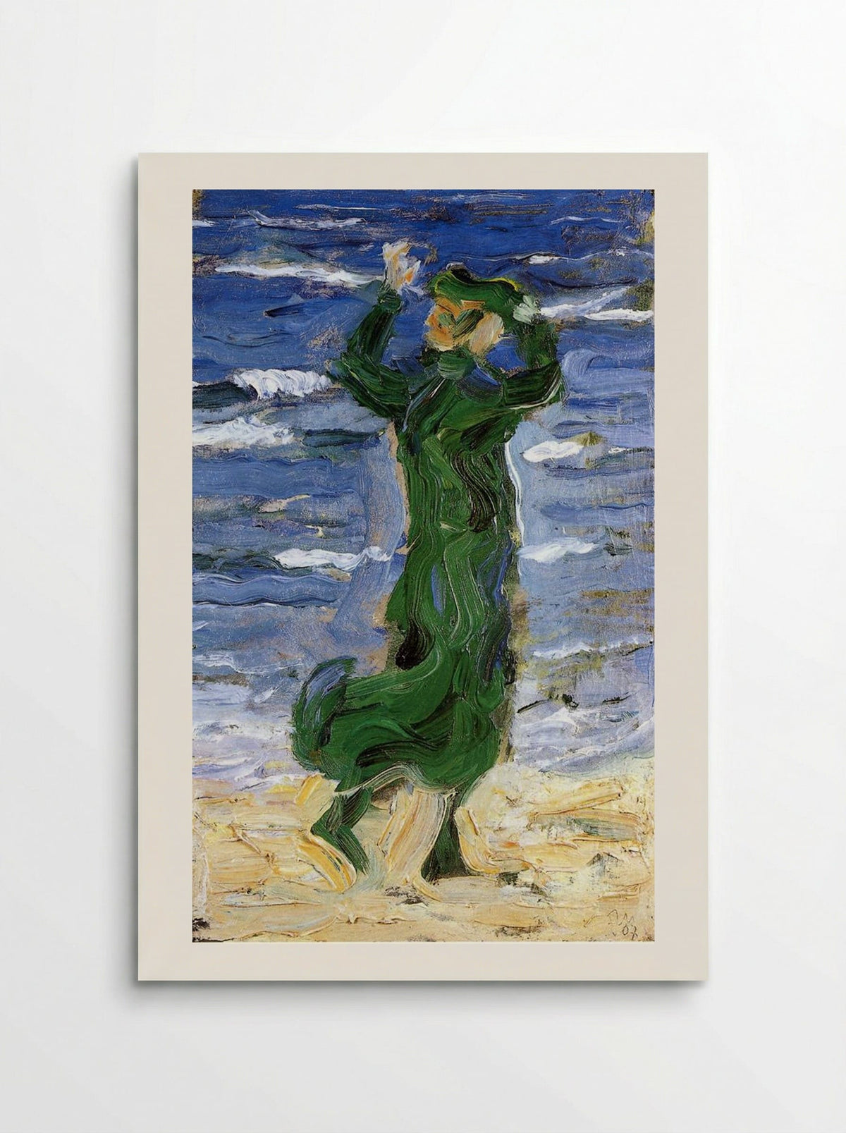Woman in the Wind by the Sea - Franz Marc - Poster