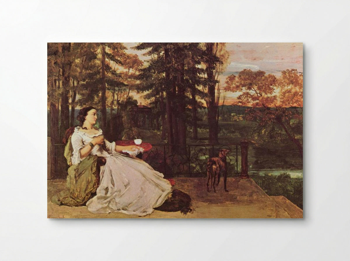 Woman of Frankfurt - Gustave Courbet - Poster