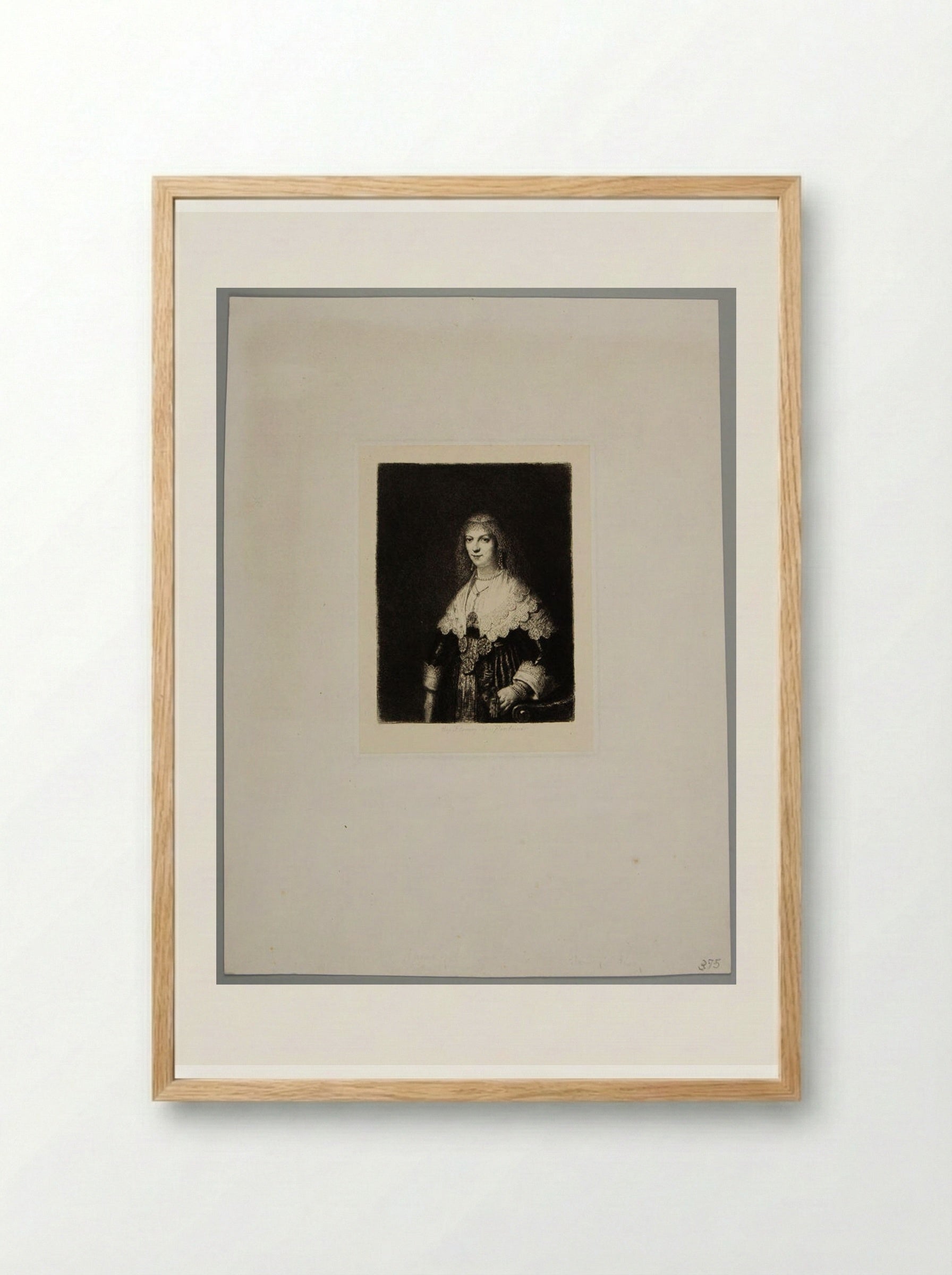 Woman of Utrecht - Léopold Flameng - Framed Print Wood
