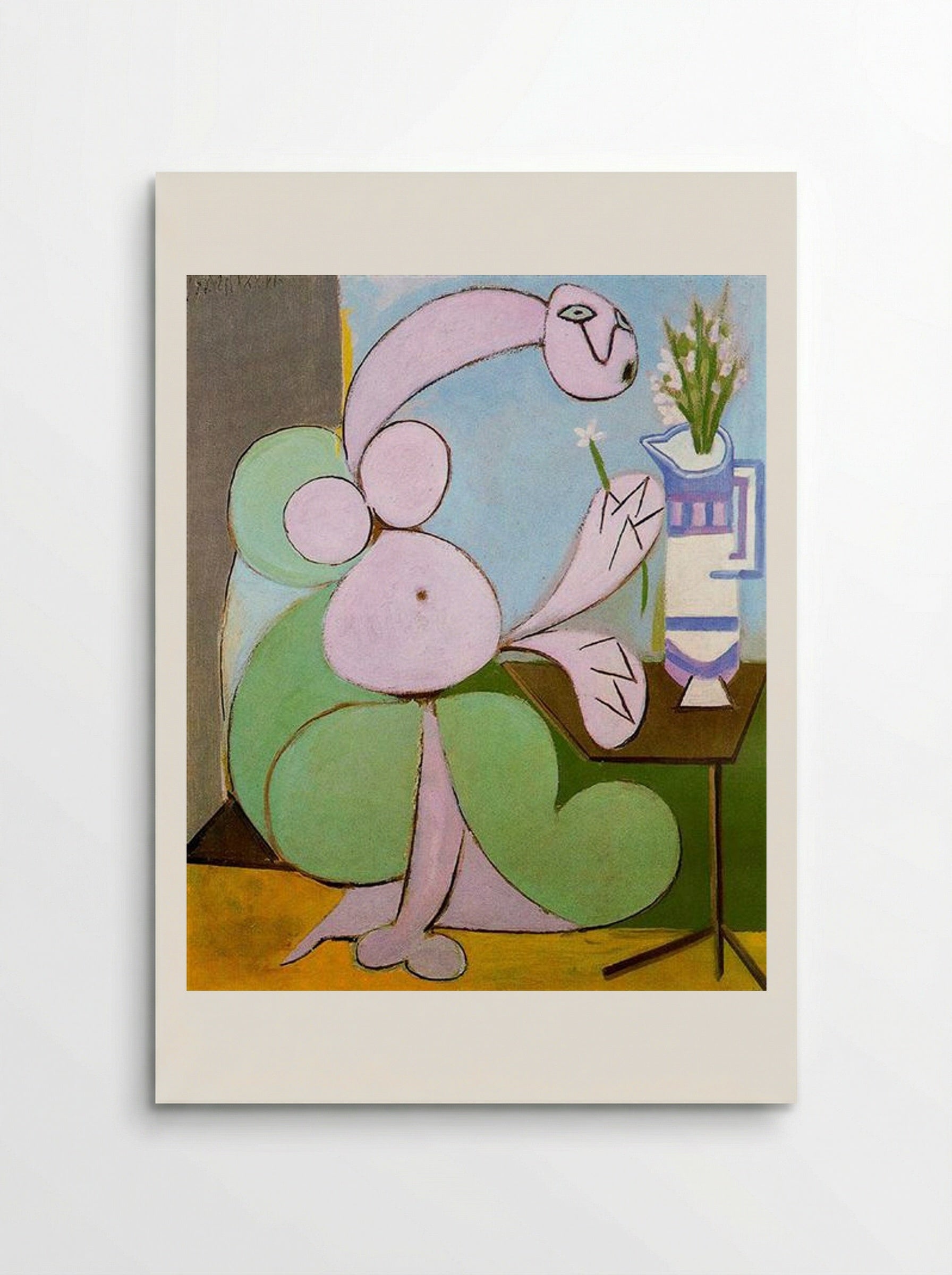 Woman with Bouquet - Pablo Picasso - Poster