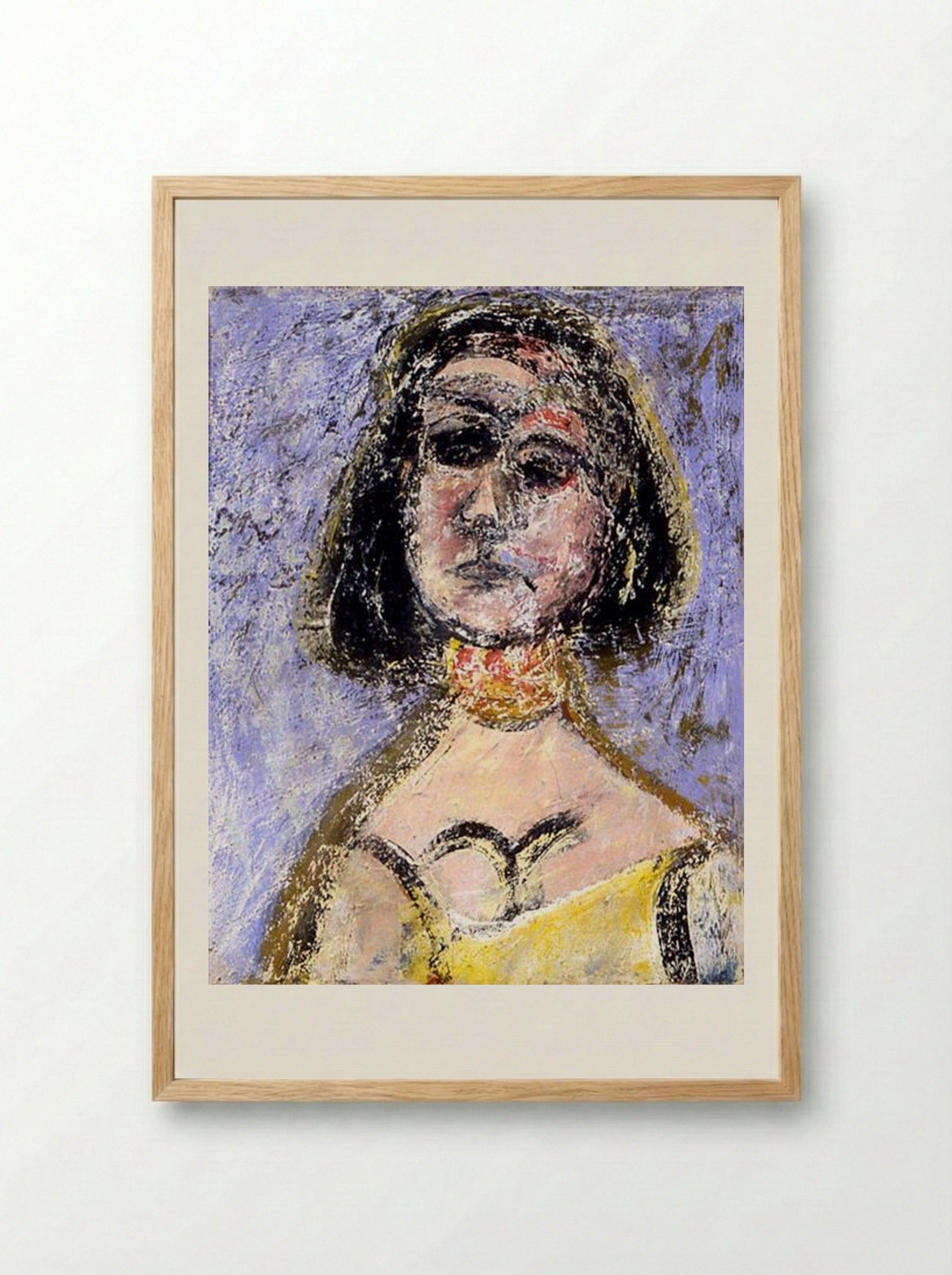 Woman with Necklace Marquette - Arshile Gorky - Framed Print Wood