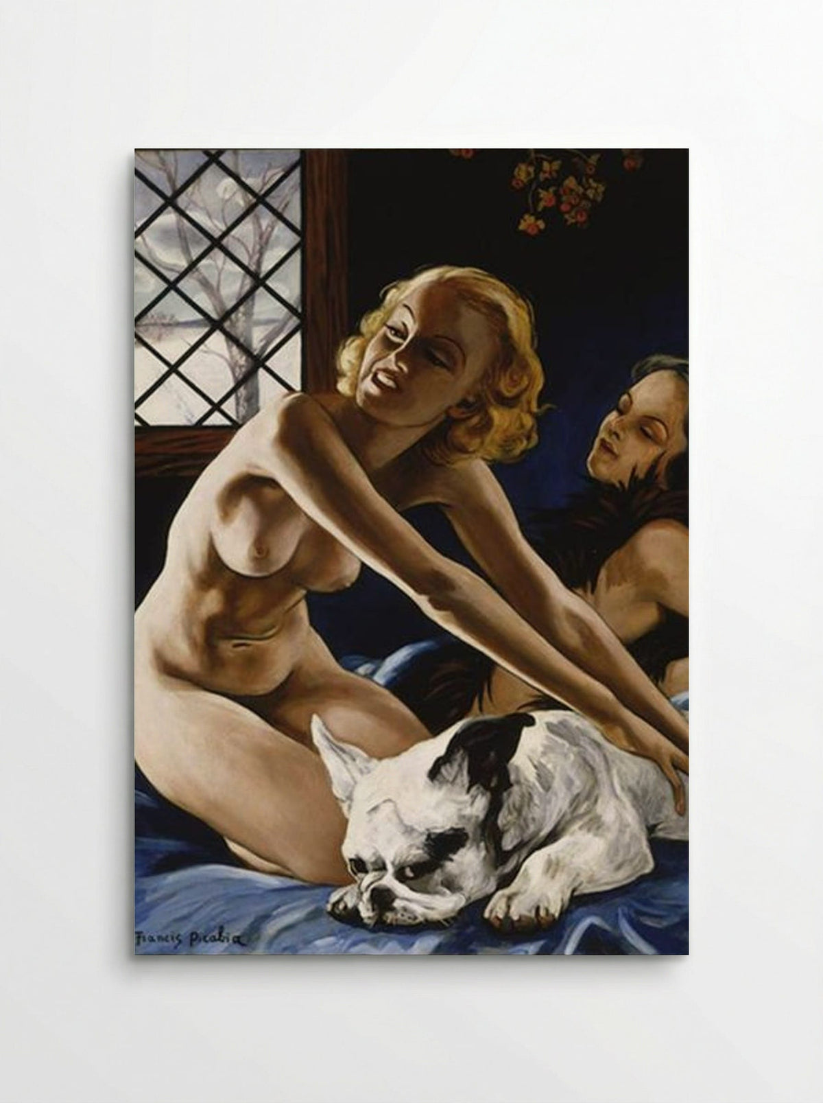 Women and Bulldog - Francis Picabia - Poster