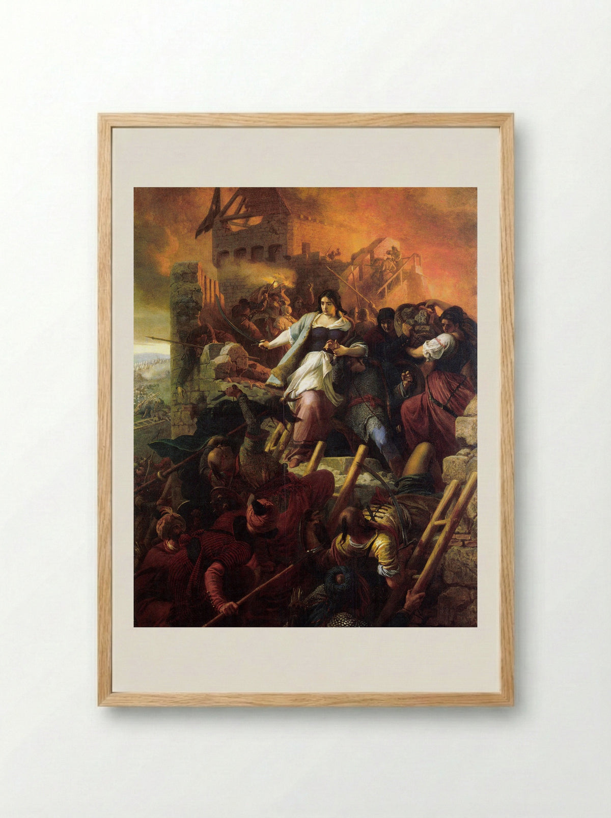 Women of Eger - Bertalan Székely - Framed Print Wood