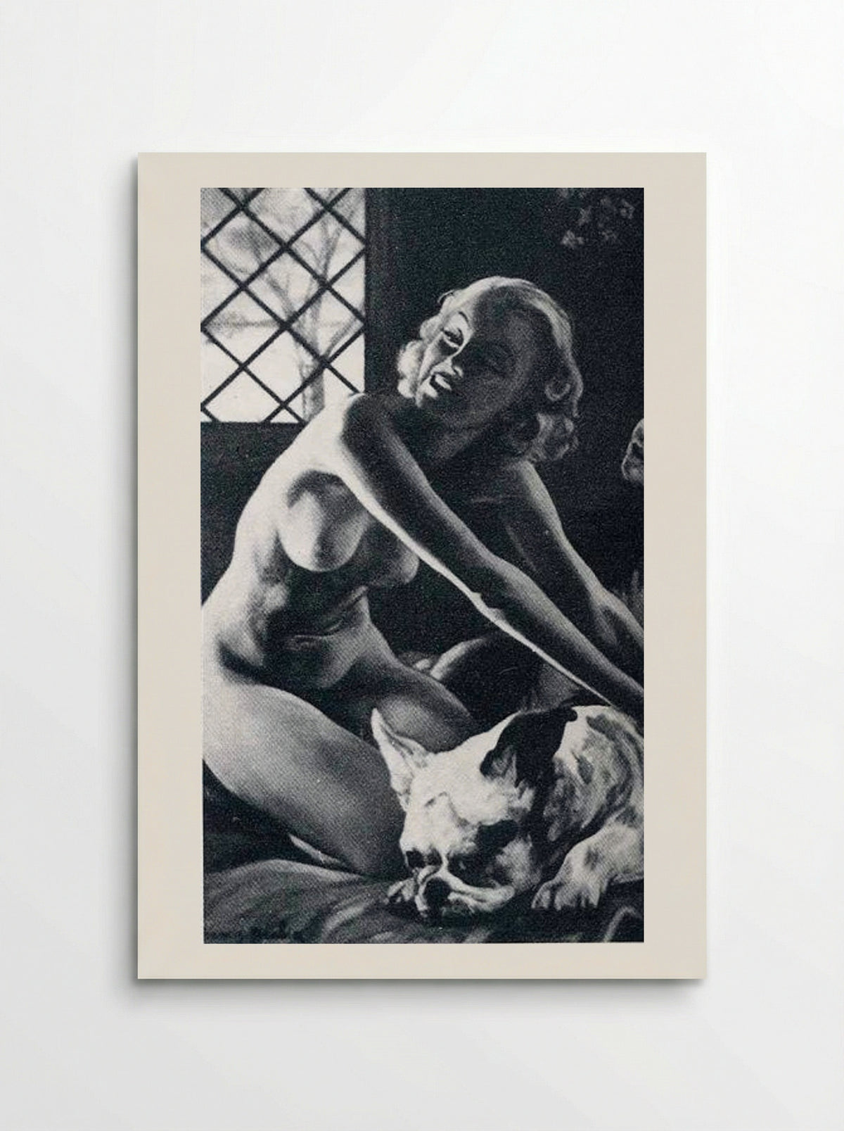 Women with bull-dog - Francis Picabia - Poster