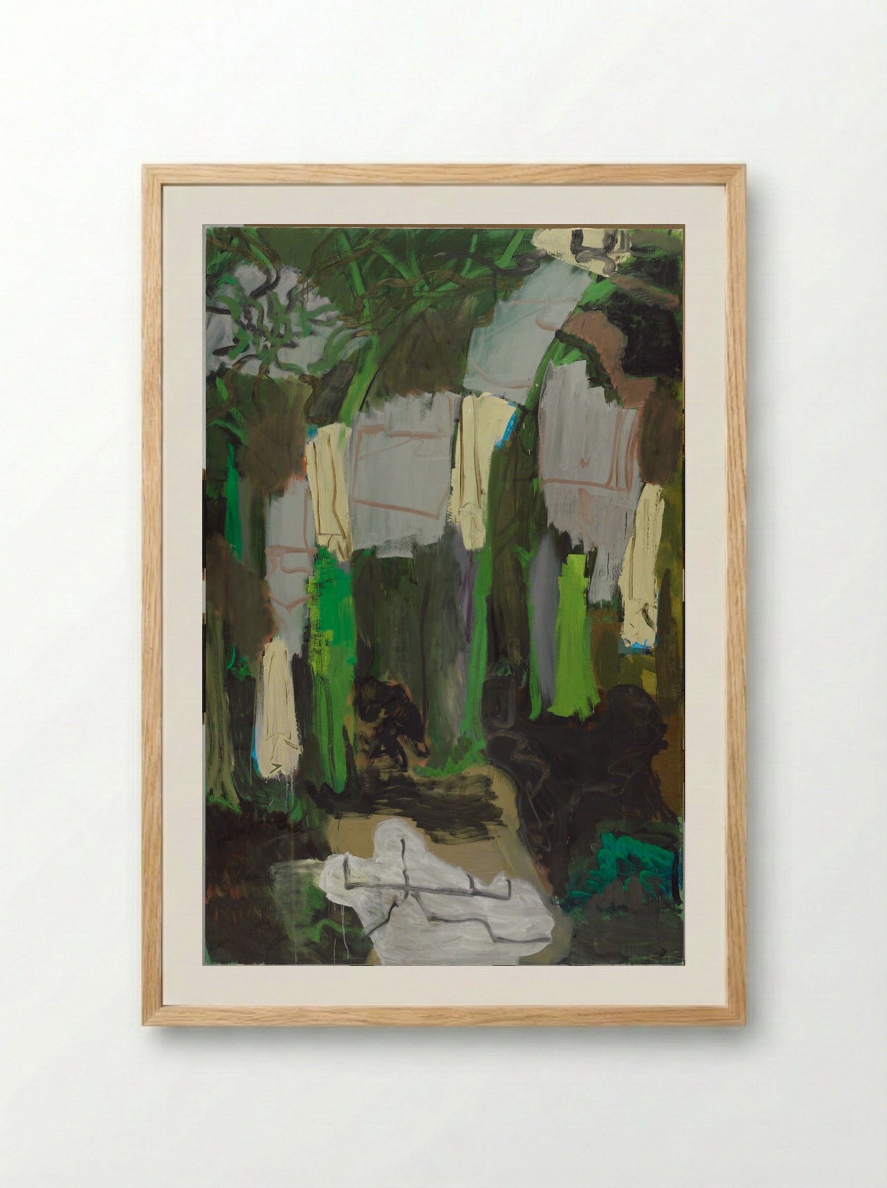Wood-Variation II - Per Kirkeby - Framed Print Wood