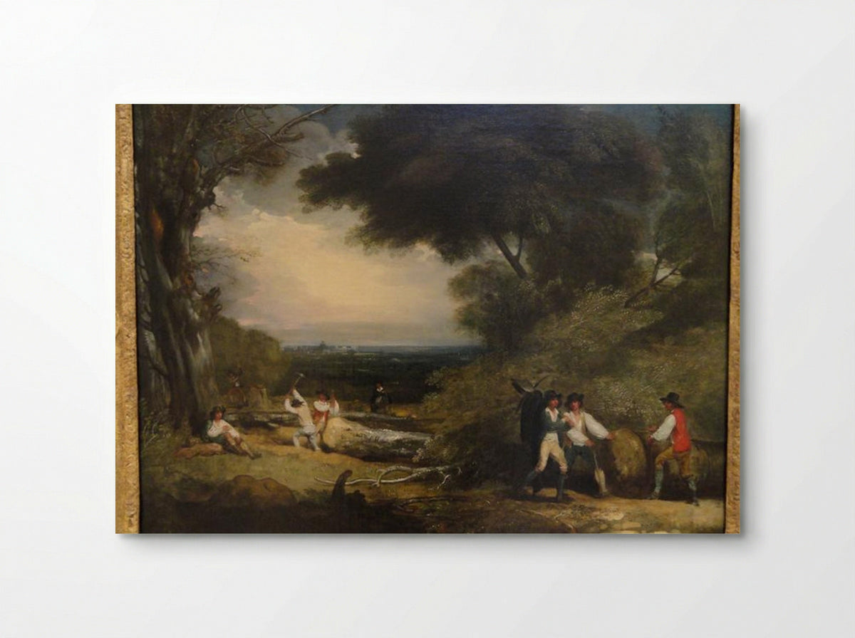 Woodcutters in Windsor Park - Benjamin West - Poster