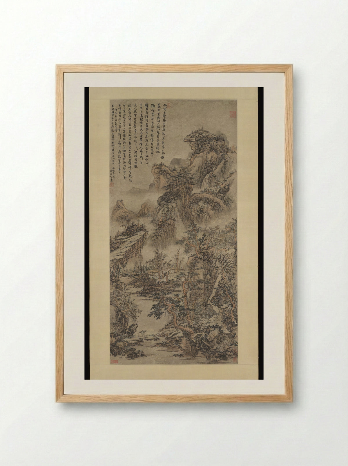 Wooded Mountains at Dusk - Kuncan - Framed Print Wood