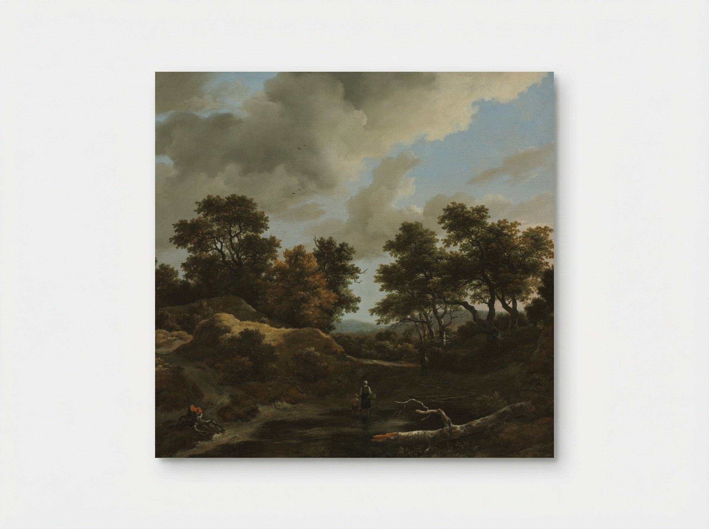 Wooded and Hilly Landscape - Jacob van Ruisdael - Poster
