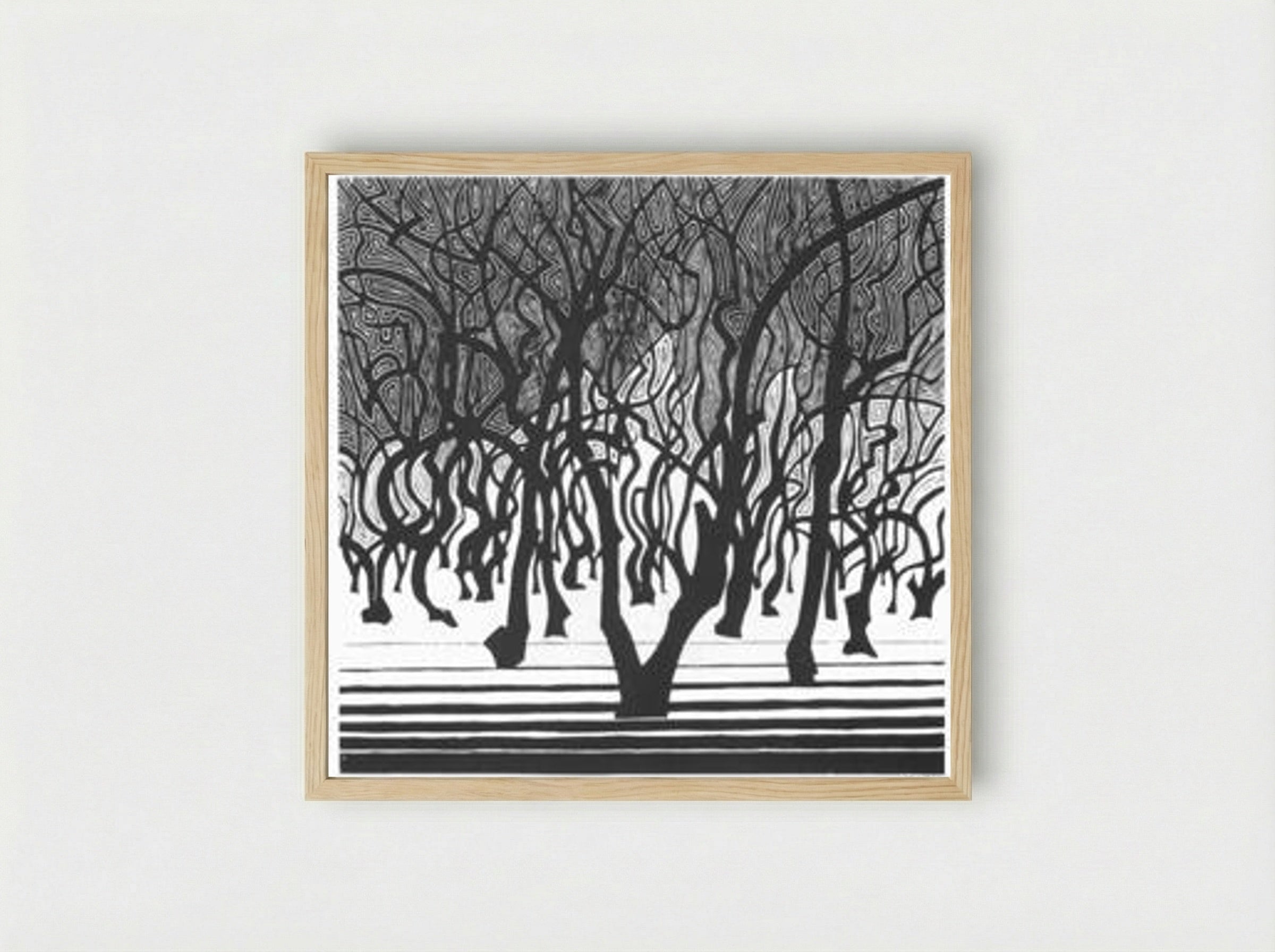 Woods near Menton - M.C. Escher - Framed Print Wood