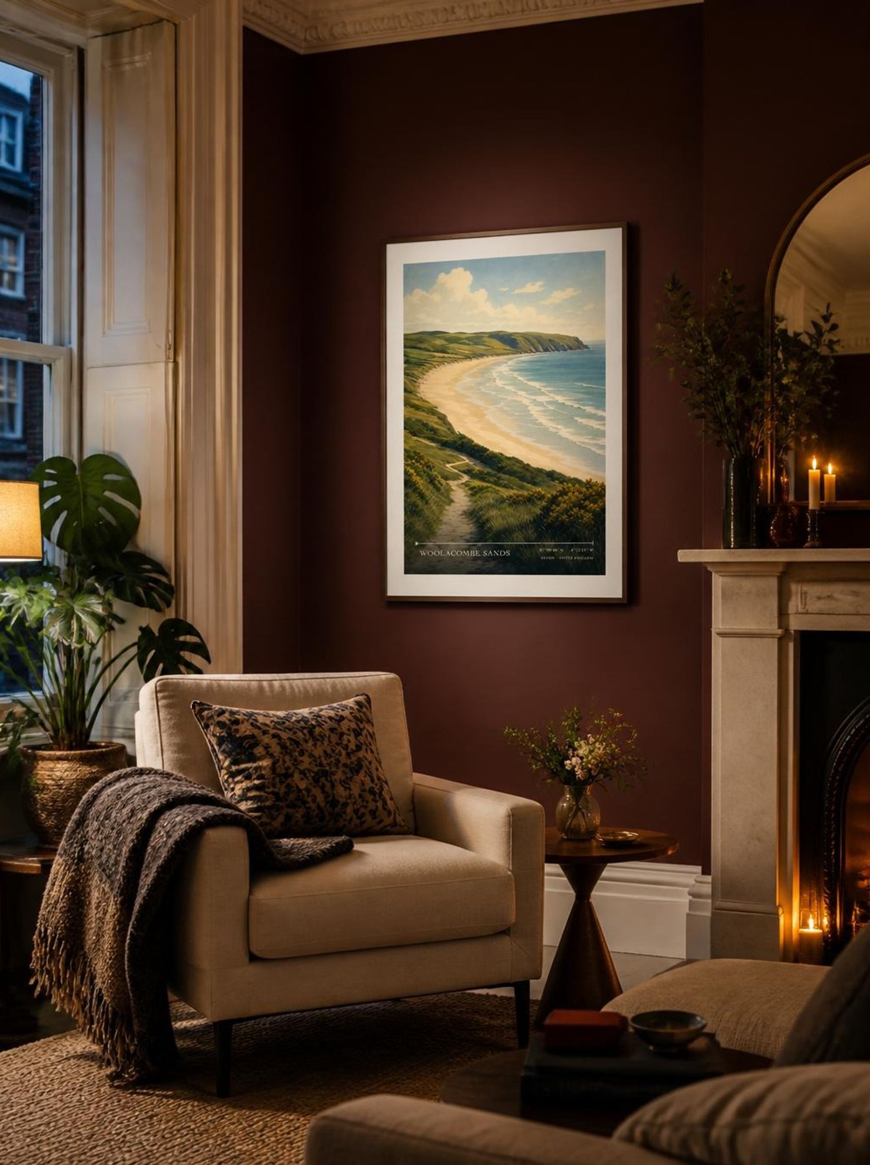 Woolacombe Sands Devon United Kingdom Travel Poster - Lifestyle