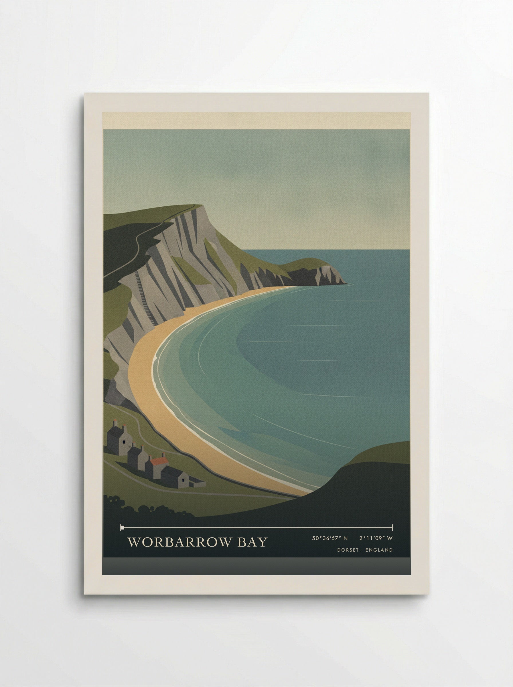 Worbarrow Bay Dorset England Travel Poster - Poster