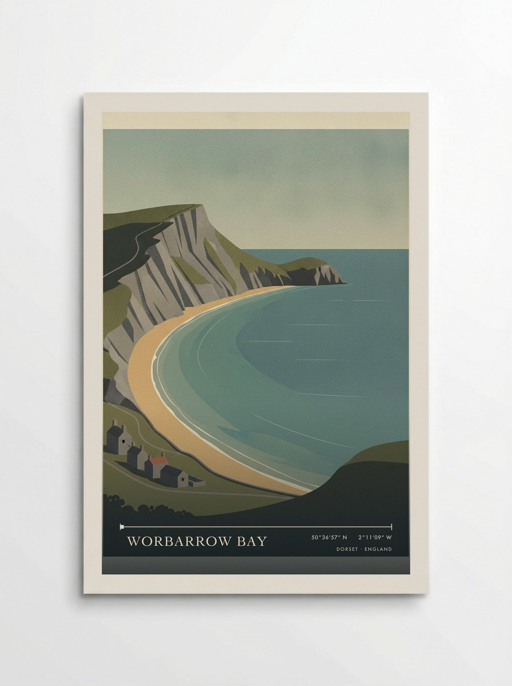 Worbarrow Bay Dorset England Travel Poster - Poster