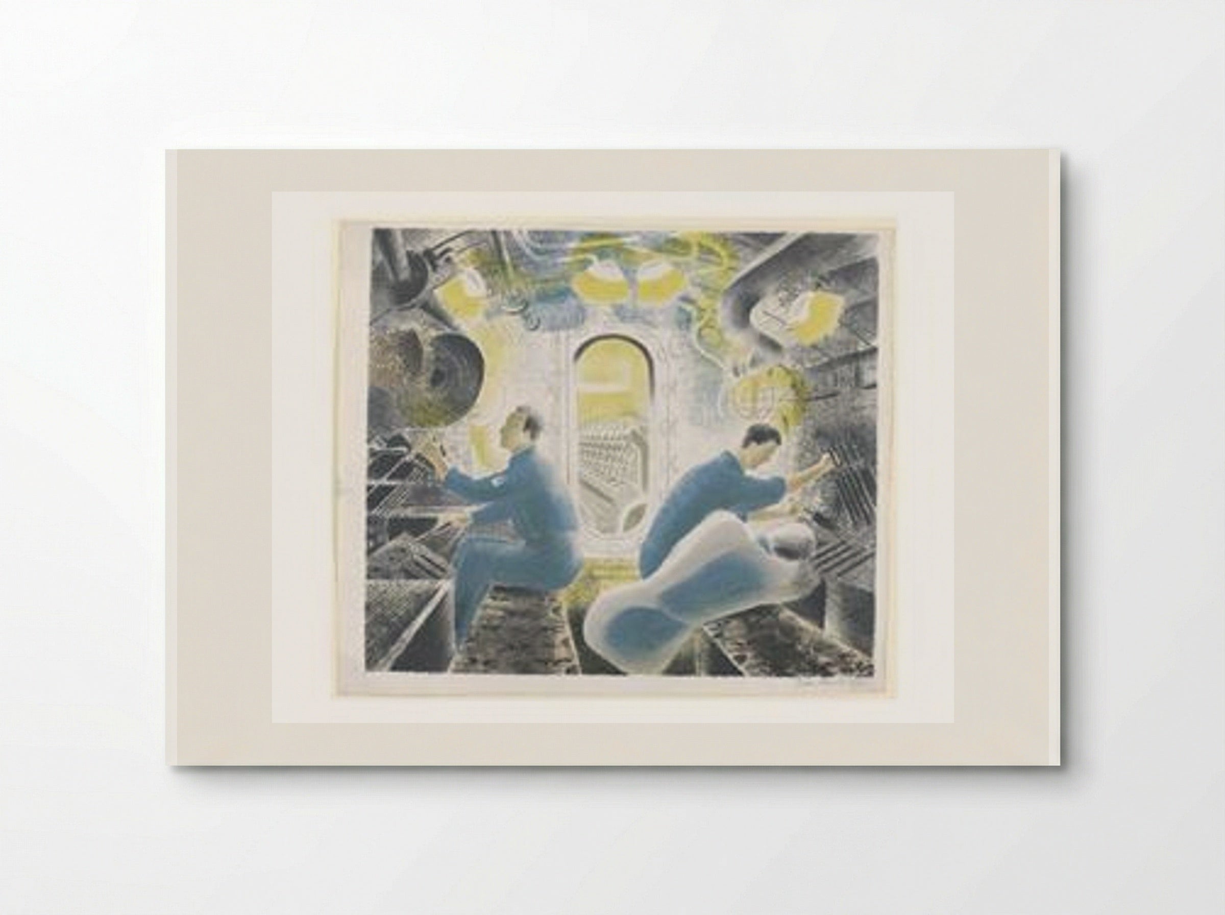 Working Submarine Controls Submerged - Eric Ravilious - Poster